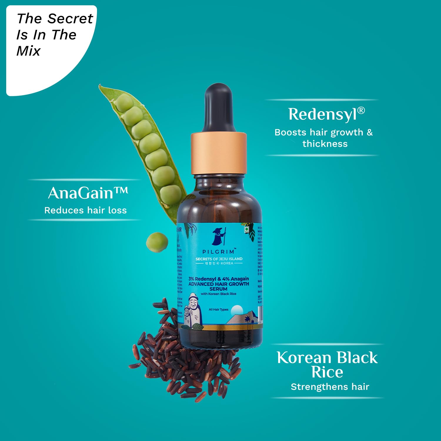 Foto 6 | Sérum Para El Crecimiento Del Cabello Pilgrim Advanced Redensyl 3% 30 Ml - Venta Internacional.