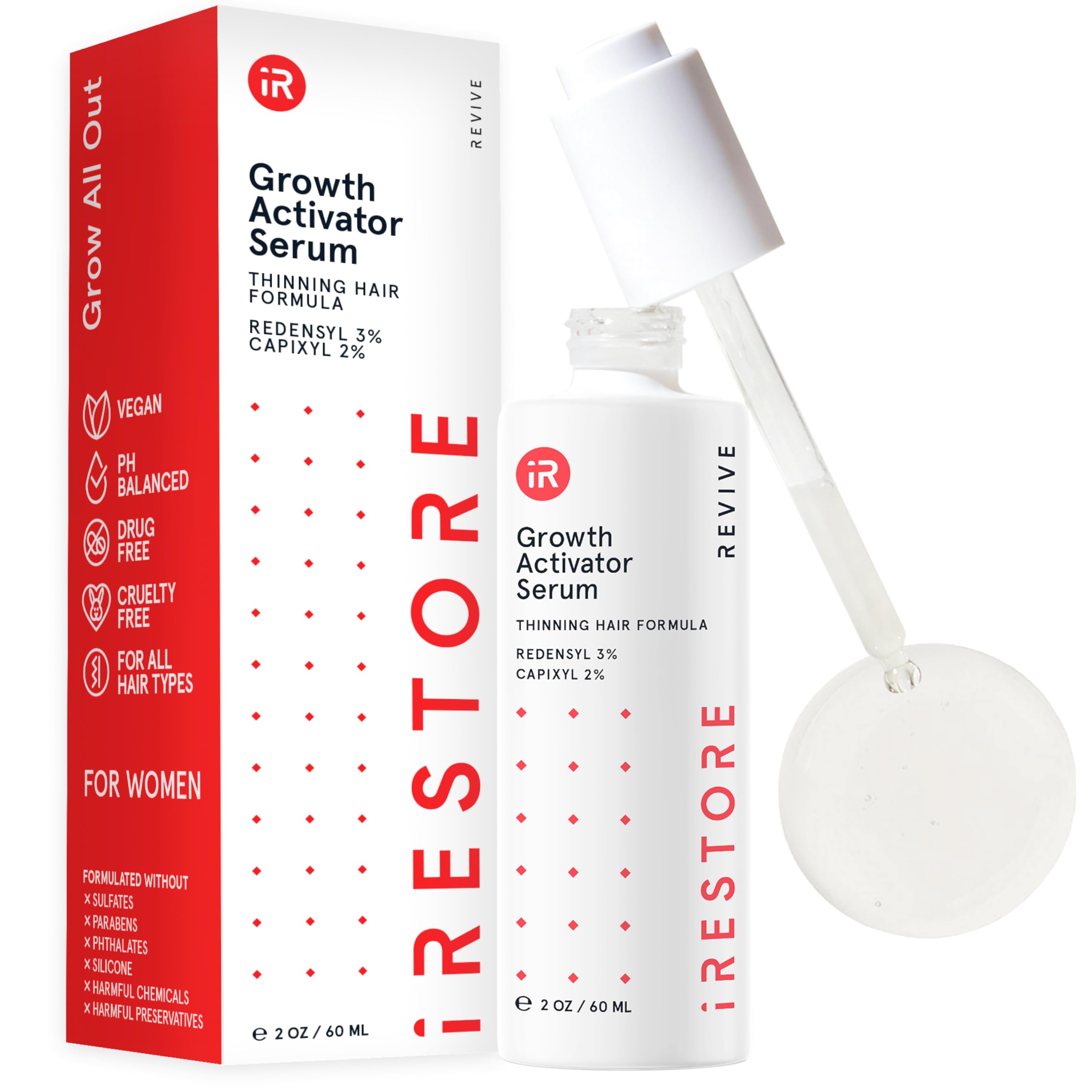 Foto 2 pulgar | Sérum Para El Crecimiento Del Cabello Irestore Scalp Serum 60 Ml Para Mujeres Y Hombres - Venta Internacional.