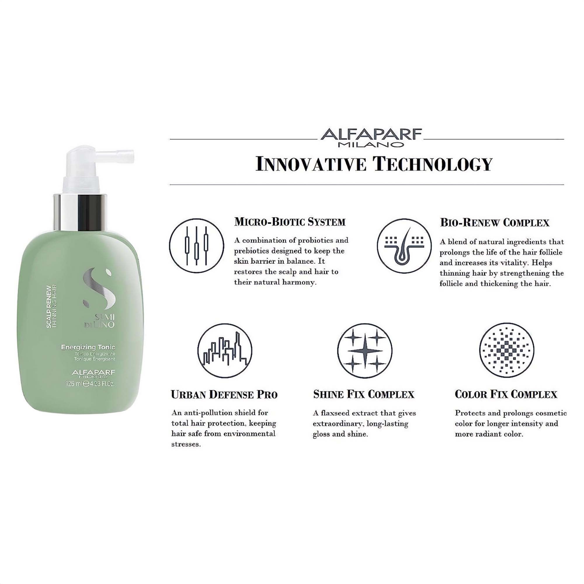Foto 4 pulgar | Tratamiento para el Cuero Cabelludo Alfaparf Milano Semi Di Lino Scalp Renew 125 ml - Venta Internacional