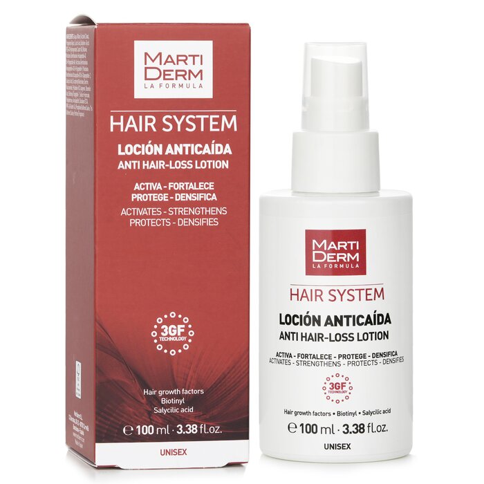 Foto 2 pulgar | Loción Anticaída En Aerosol Martiderm Hair System - Venta Internacional.