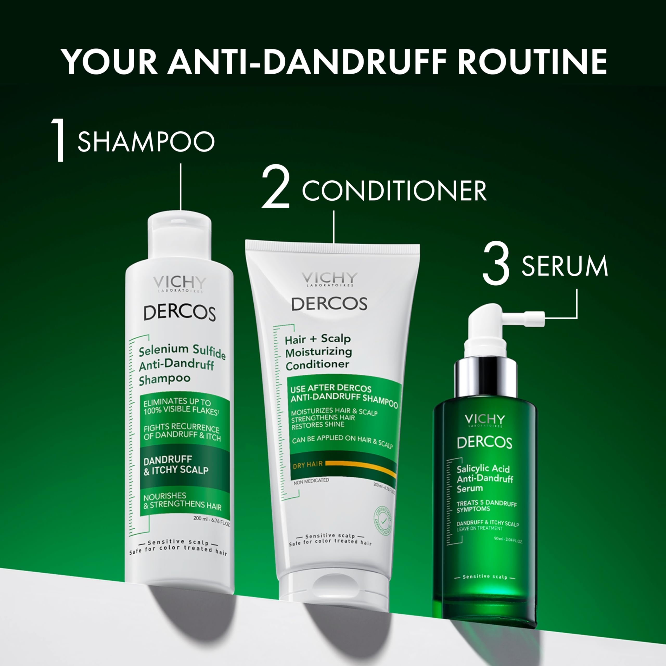Foto 7 | Tratamiento Anticaspa Dercos Con Ácido Salicílico Para Cuero Cabelludo, 90 Ml - Venta Internacional.