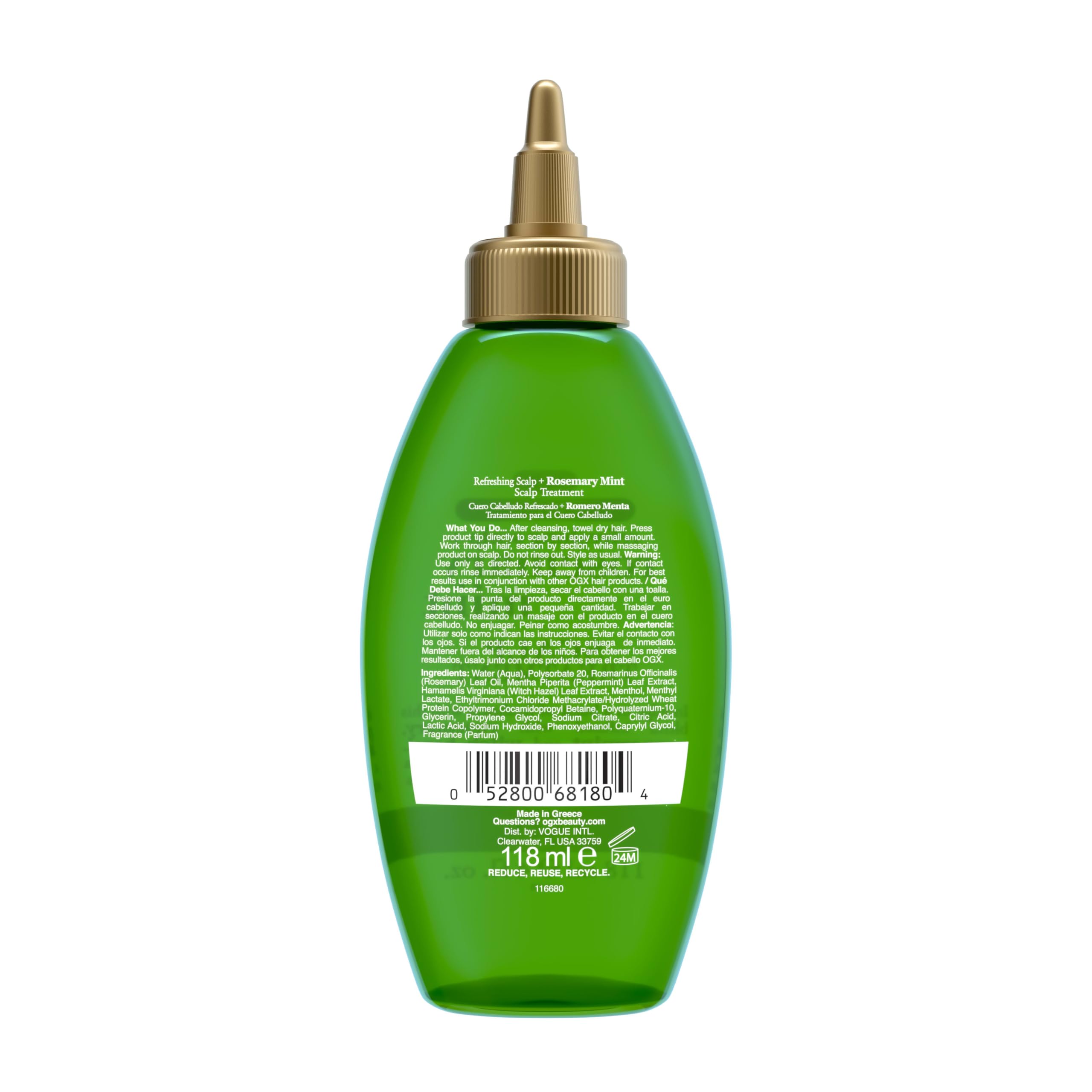 Foto 6 pulgar | Tratamiento Para El Cuero Cabelludo Ogx Extra Strength Refreshing Rosemary Mint 120 Ml - Venta Internacional.
