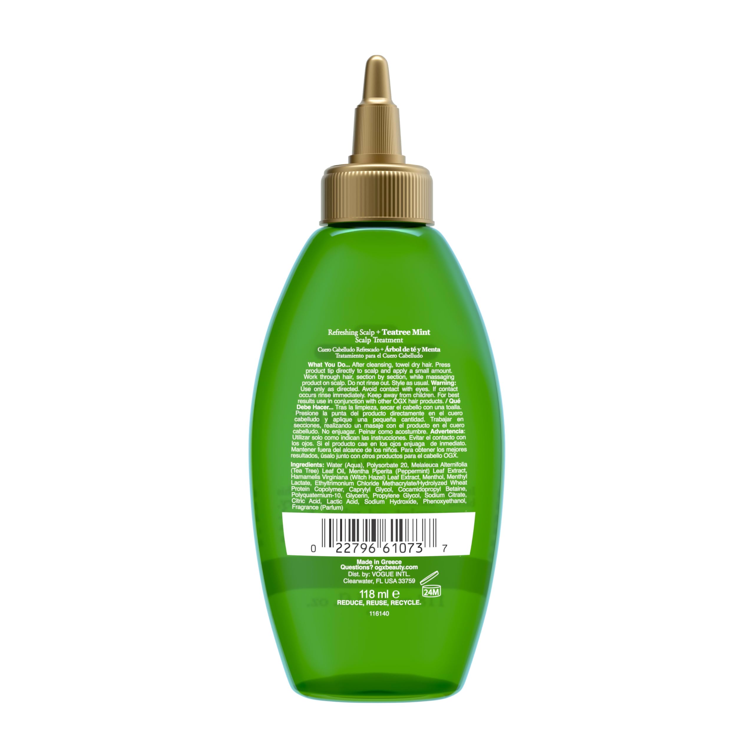 Foto 6 | Tratamiento Para El Cuero Cabelludo Ogx Extra Strength Refreshing Rosemary Mint 120 Ml - Venta Internacional.
