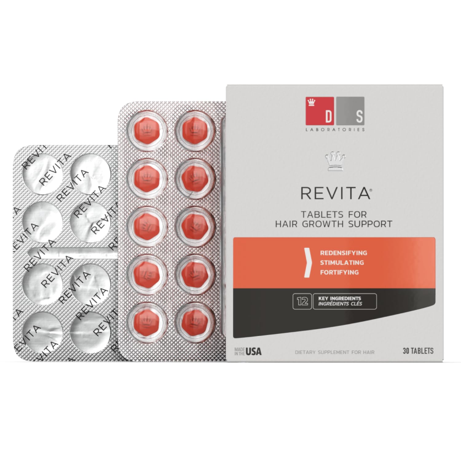 Tabletas Para El Crecimiento Del Cabello Ds Laboratories Revita Para Mujeres Y Hombres - Venta Internacional.