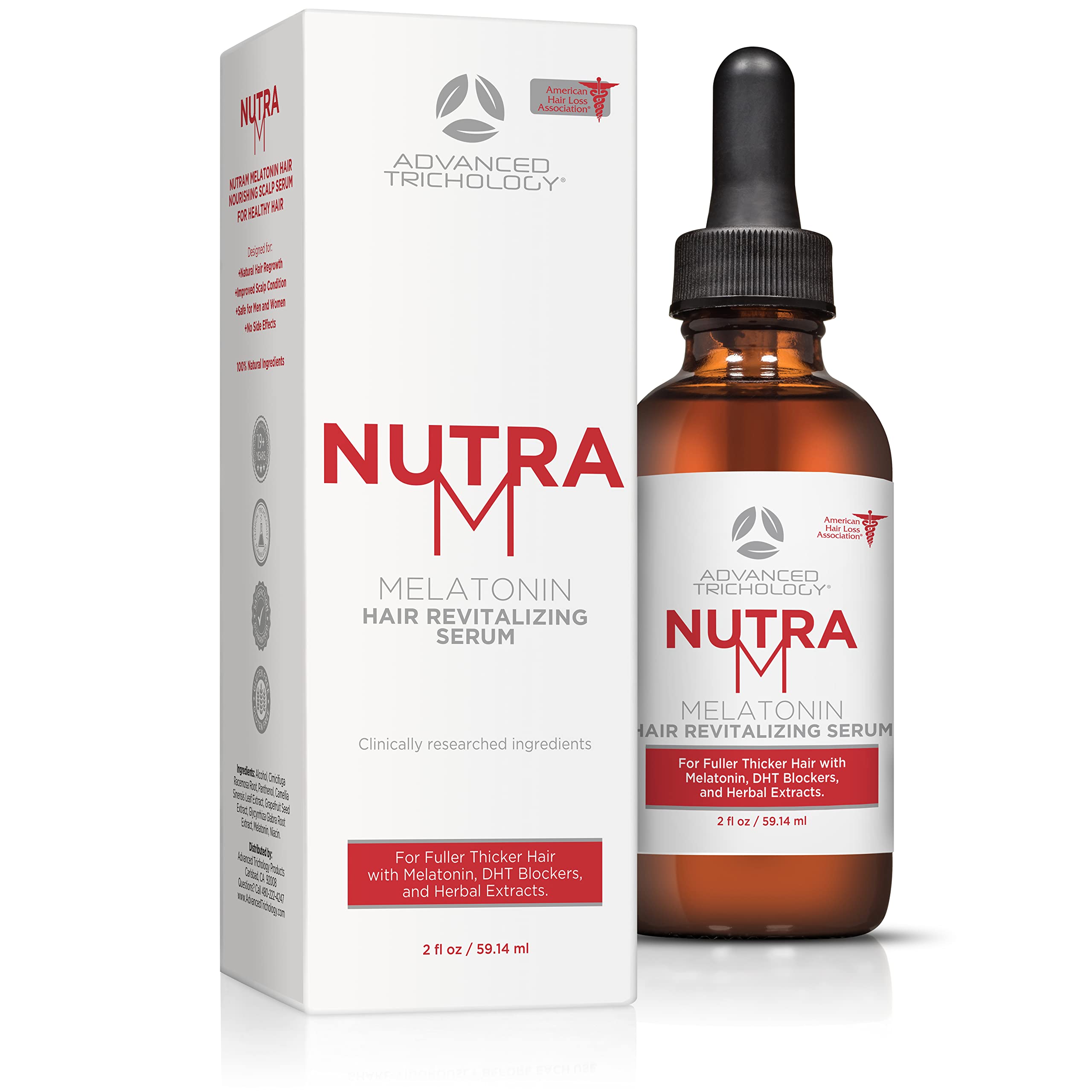 Foto 2 pulgar | Sérum Para El Crecimiento Del Cabello Advanced Trichology Nutram - Venta Internacional.