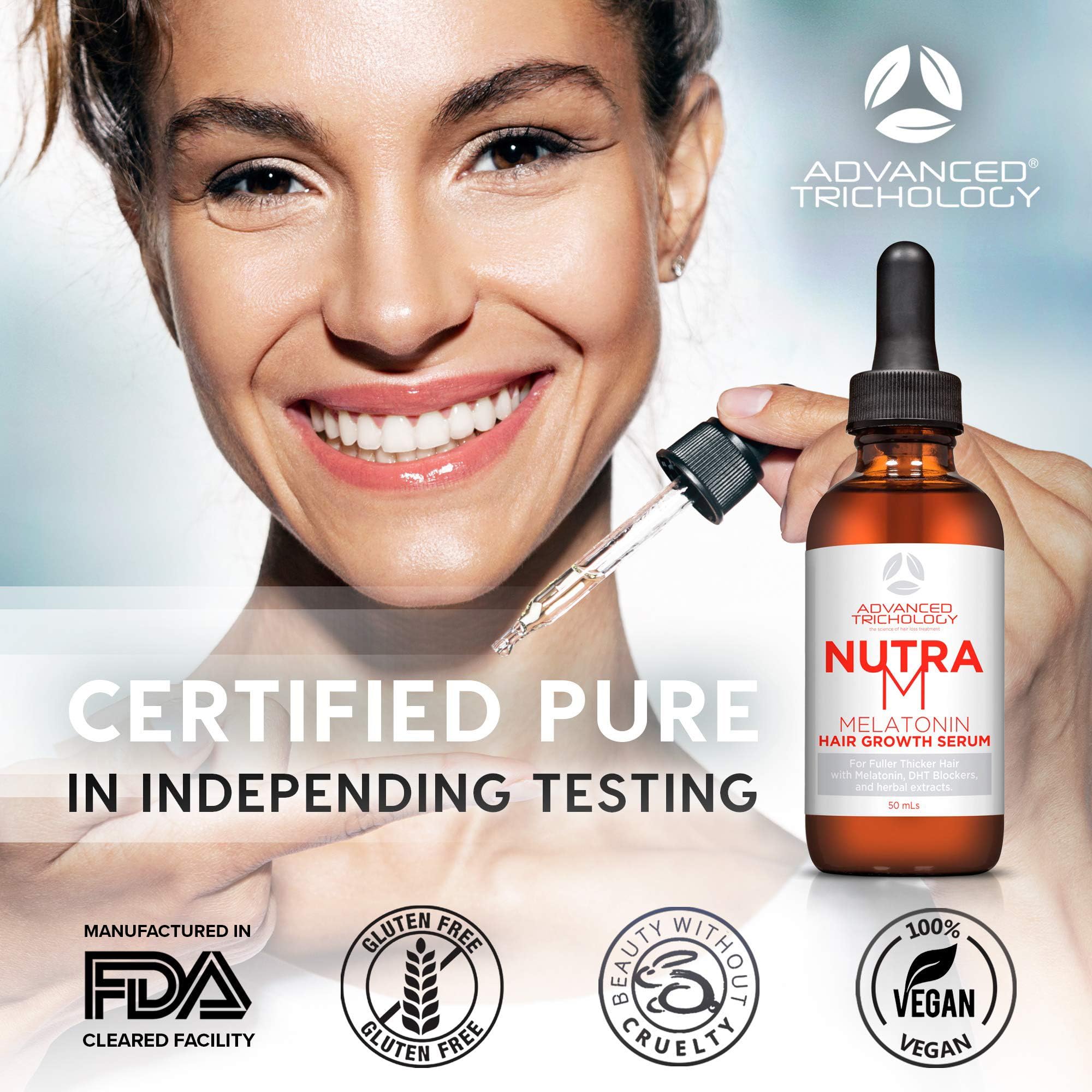 Foto 7 pulgar | Sérum Para El Crecimiento Del Cabello Advanced Trichology Nutram - Venta Internacional.