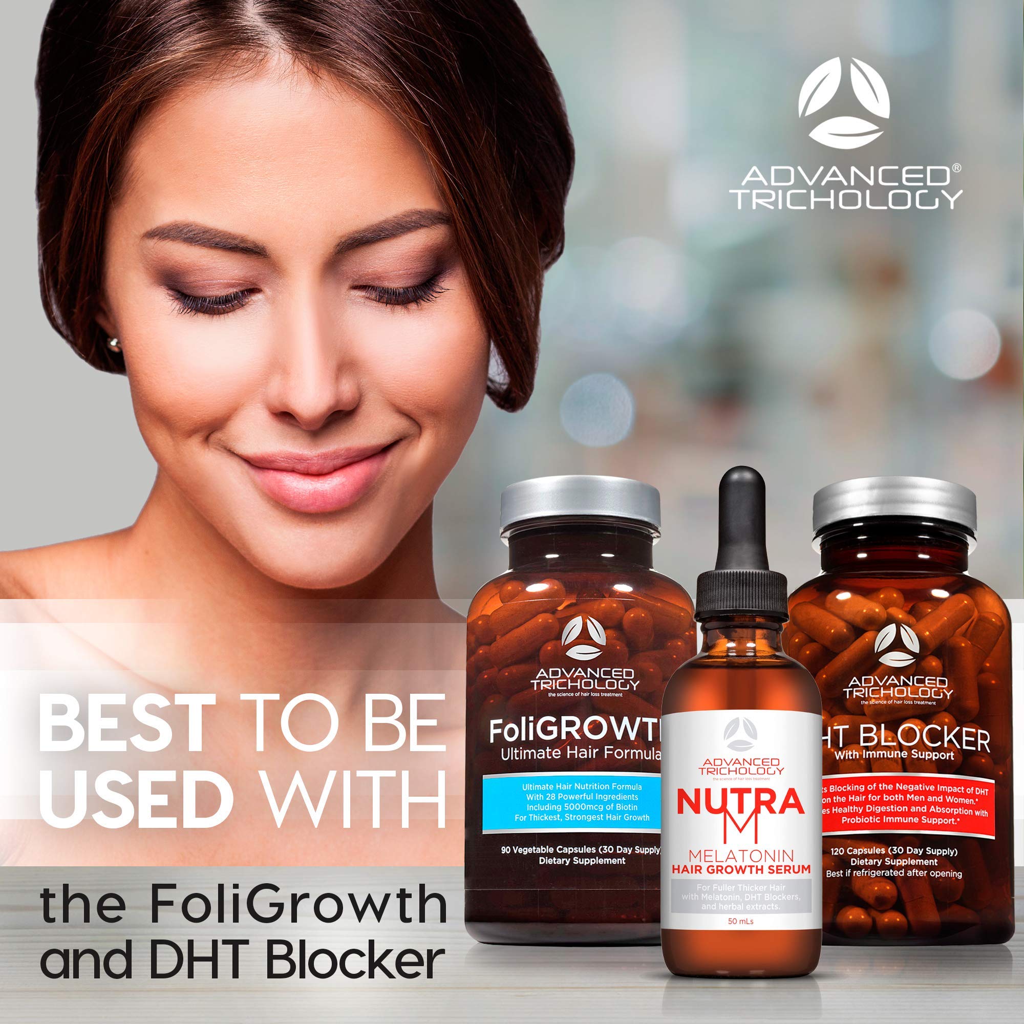 Foto 8 pulgar | Sérum Para El Crecimiento Del Cabello Advanced Trichology Nutram - Venta Internacional.
