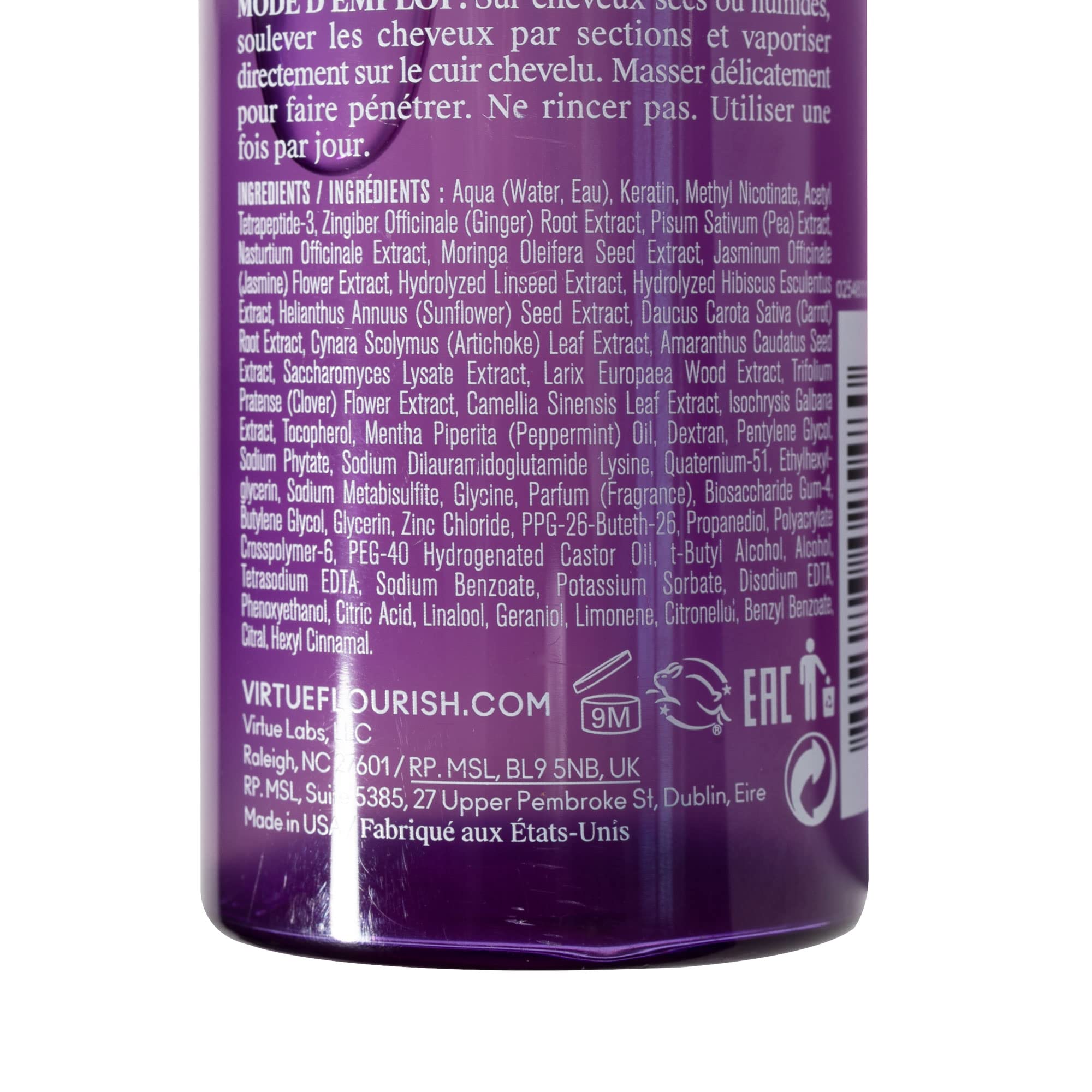 Foto 5 pulgar | Tratamiento Para El Crecimiento Del Cabello Virtue Flourish Density Booster Spray - Venta Internacional.