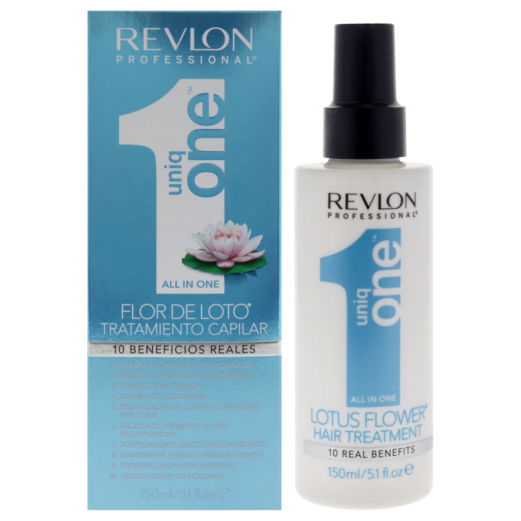 Foto 2 pulgar | Tratamiento Capilar Revlon Uniq One Lotus Flower 150ml - Venta Internacional.
