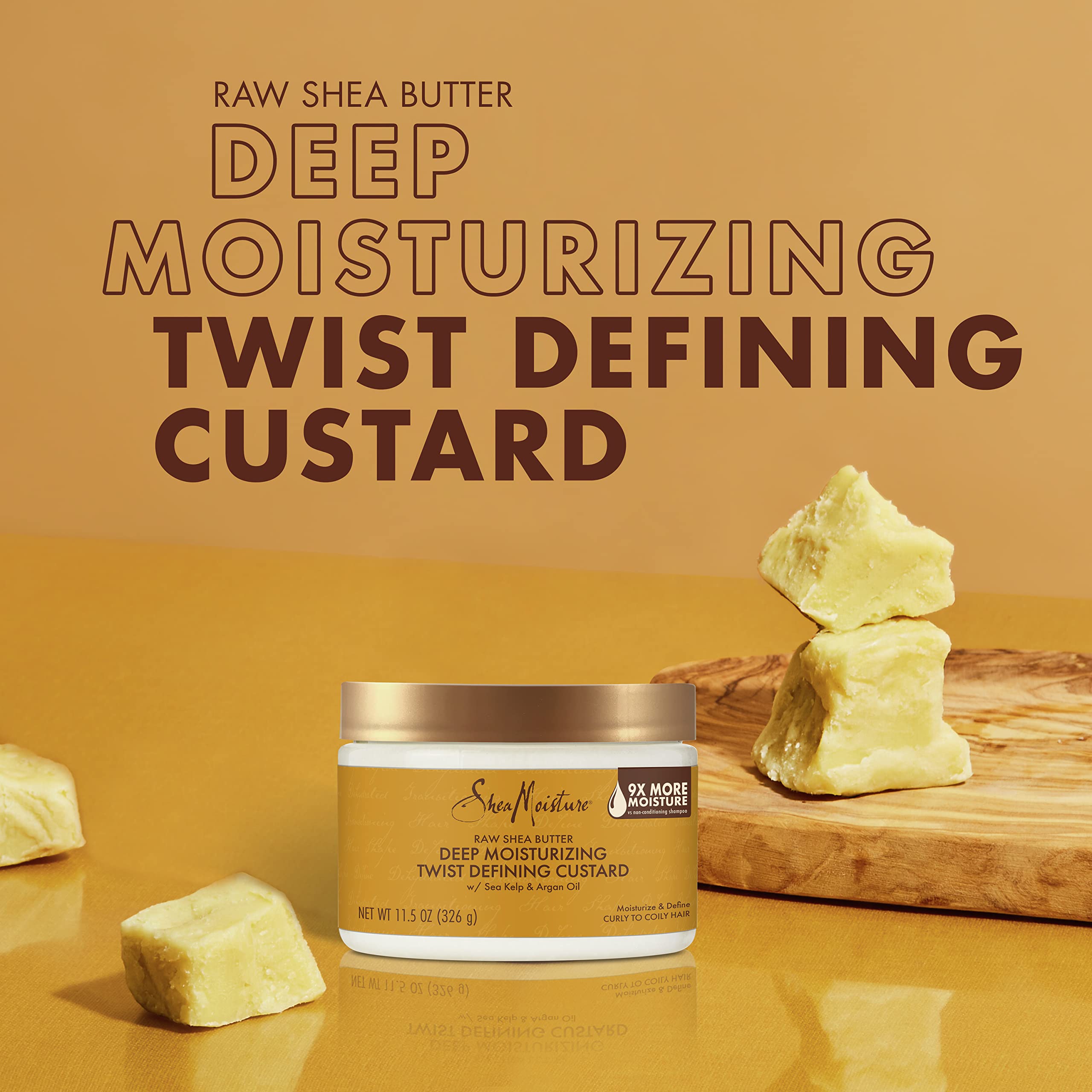Foto 3 pulgar | Manteca de Karité Cruda Custard SheaMoisture Hidratante Profundo 340 ml - Venta Internacional