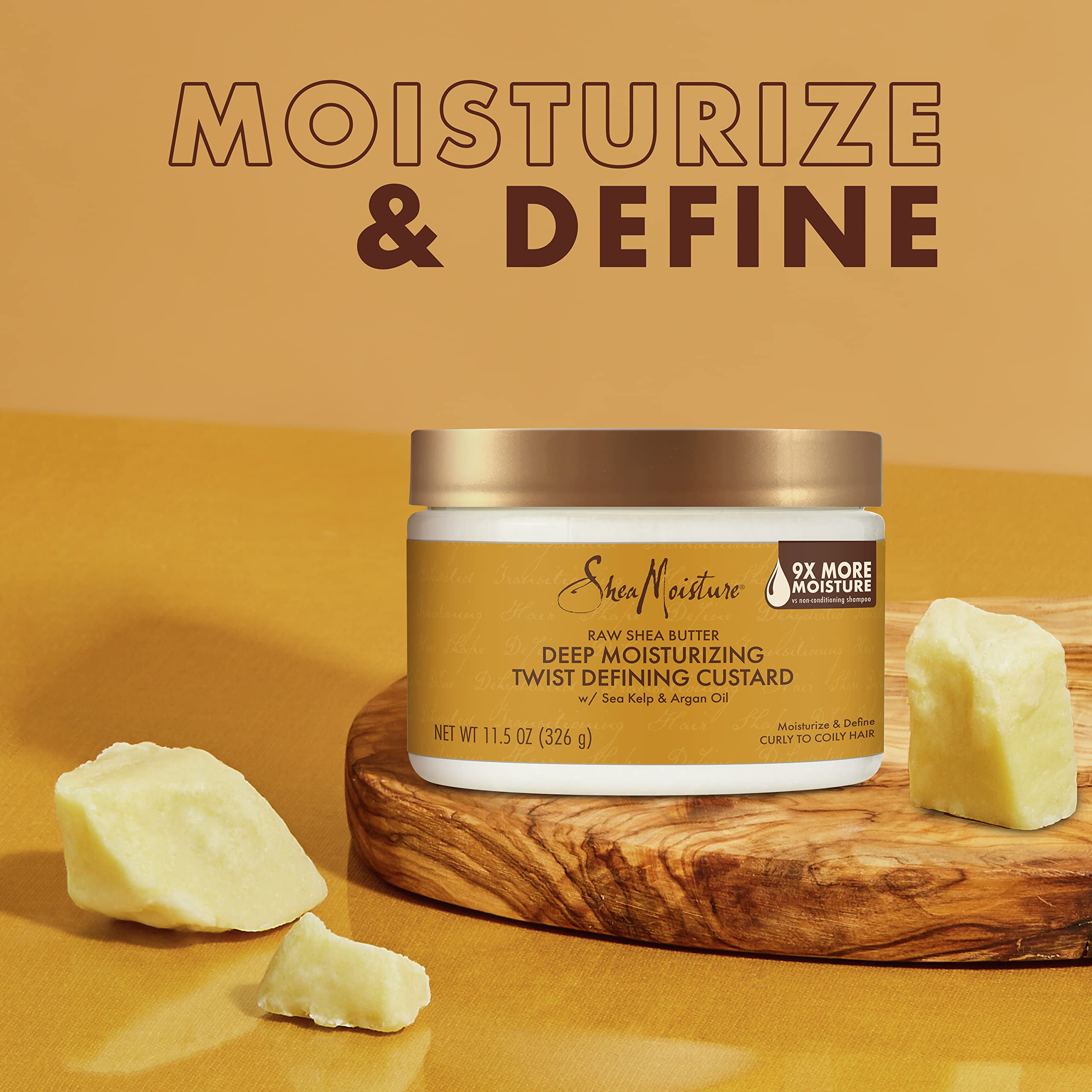 Foto 4 pulgar | Manteca de Karité Cruda Custard SheaMoisture Hidratante Profundo 340 ml - Venta Internacional