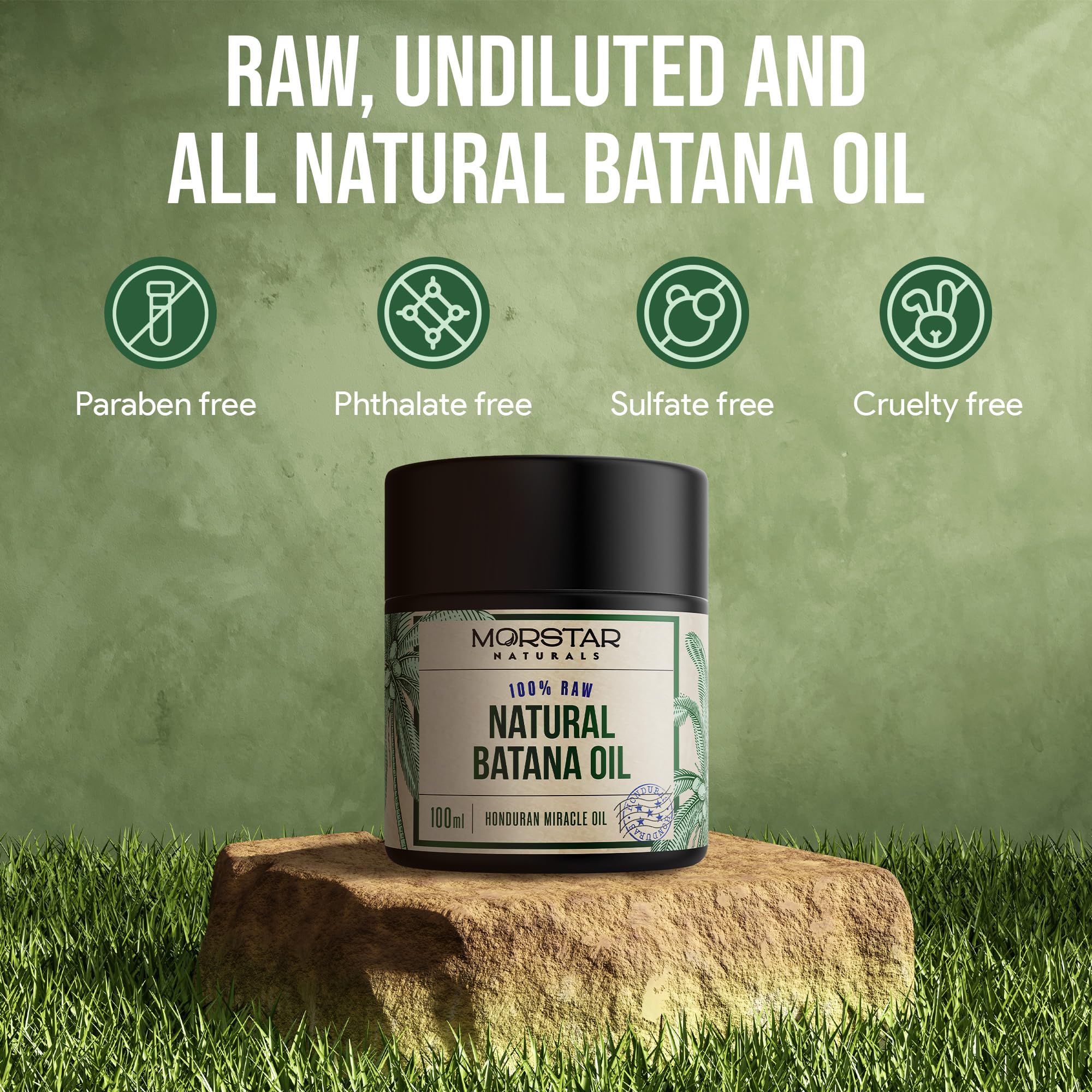 Foto 6 | Aceite De Batana Morstar Raw De Honduras 100 Ml Dr. Sebi Recom - Venta Internacional.