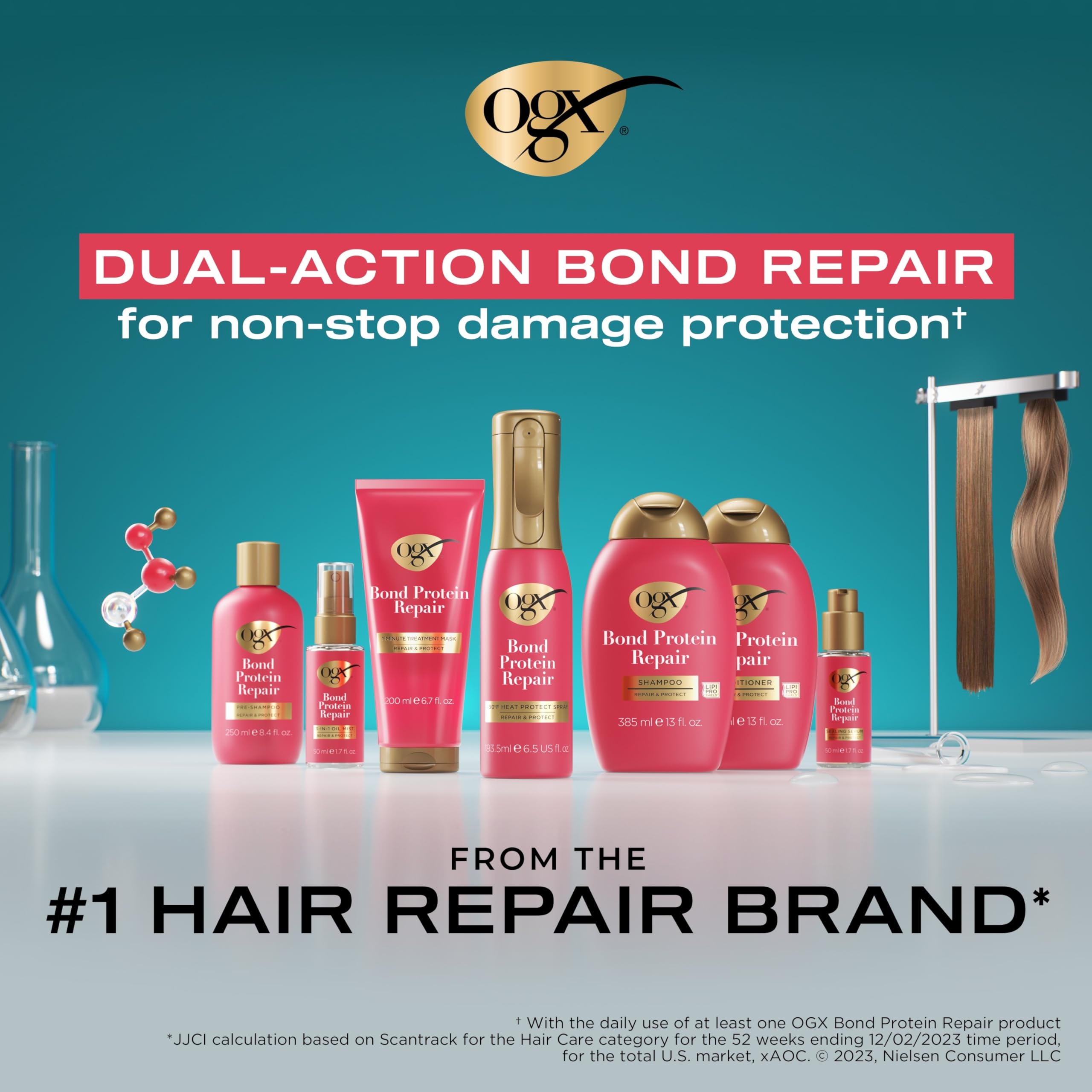 Foto 6 pulgar | Spray Heat Protect Ogx Repair & Protect Bond Protein, 200 Ml - Venta Internacional.