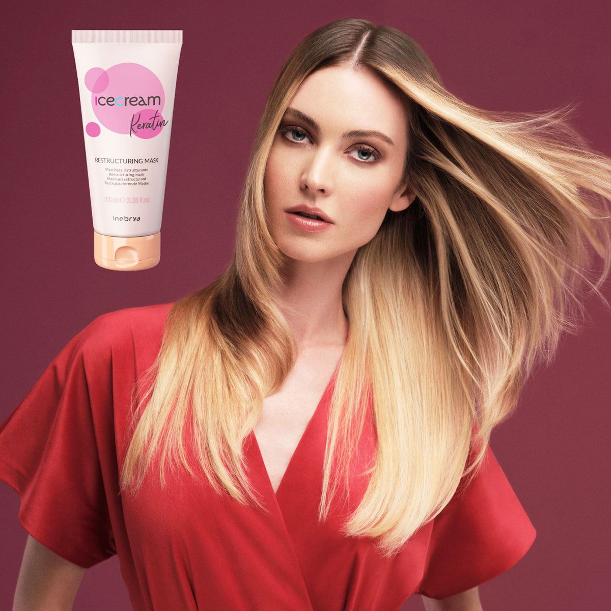 Foto 5 pulgar | Inebrya Keratin Velvet Cream 100ml Tratamiento Capilar