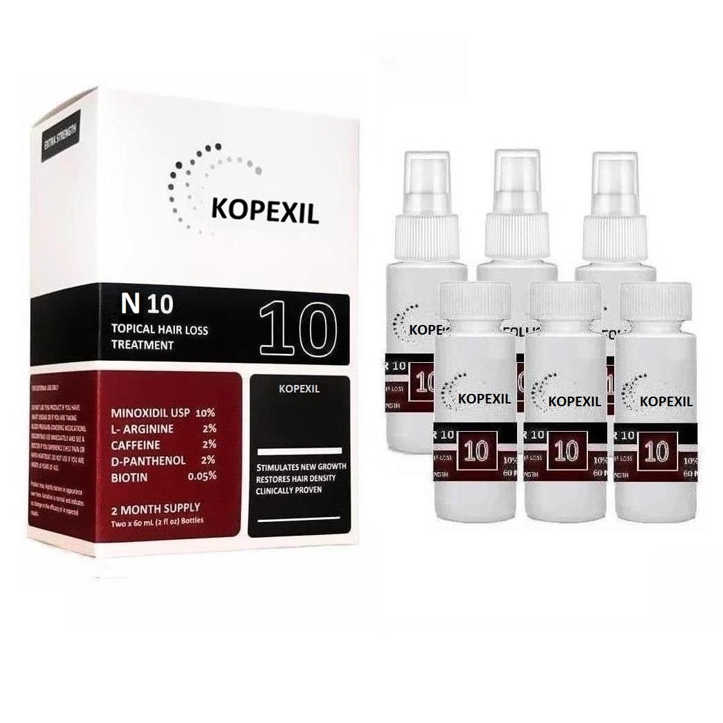 Loción Capilar Kopexil Minoxidil 10% 6 Frascos