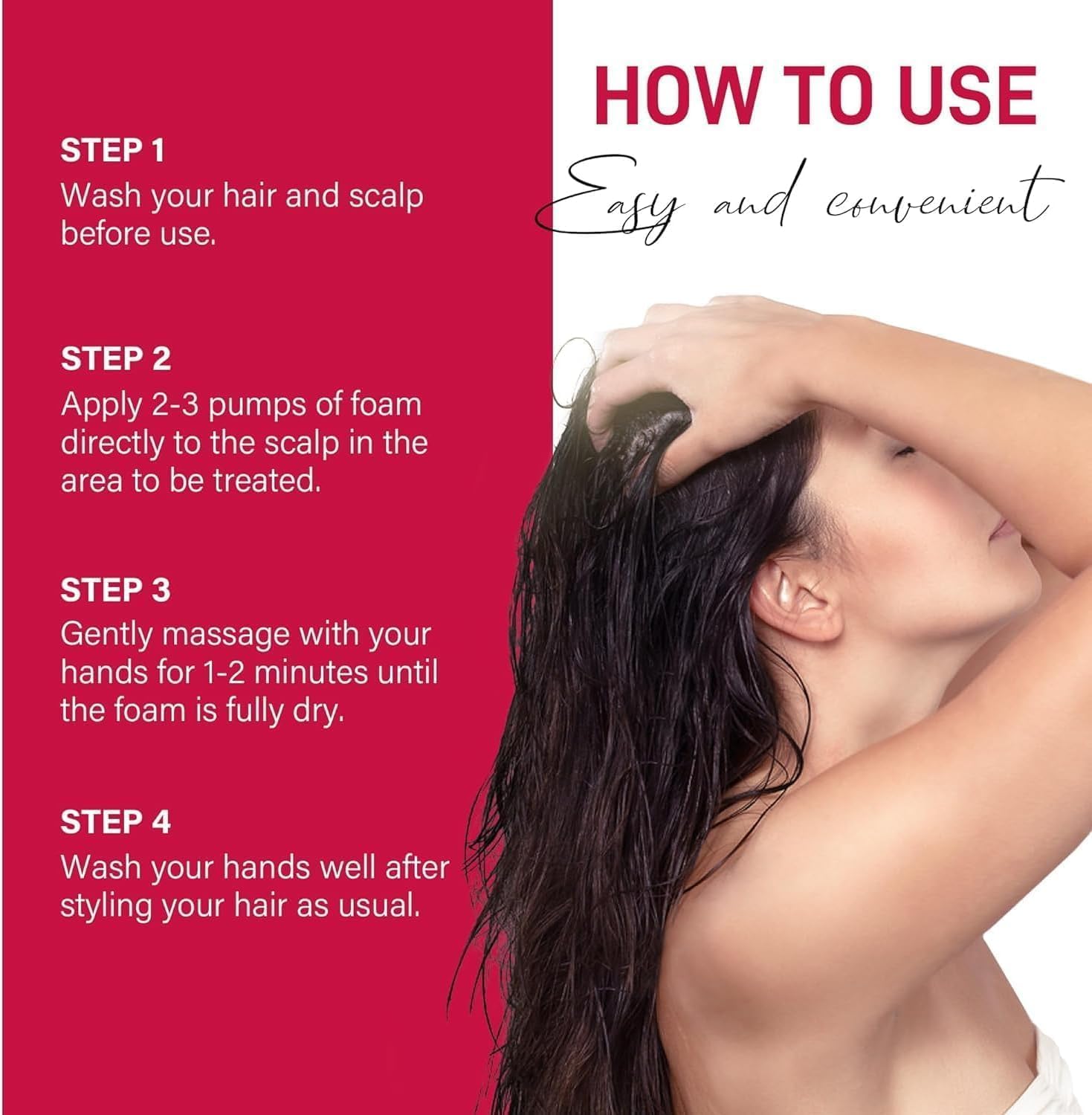 Foto 5 pulgar | Espuma De Minoxidil Para El Crecimiento Del Cabello Femenino Al 5%, 60 Ml, Paquete De 2 - Venta Internacional.