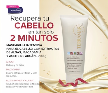 Foto 2 | Mascarilla Terramar Intensiva Para Cabello 200 Gr