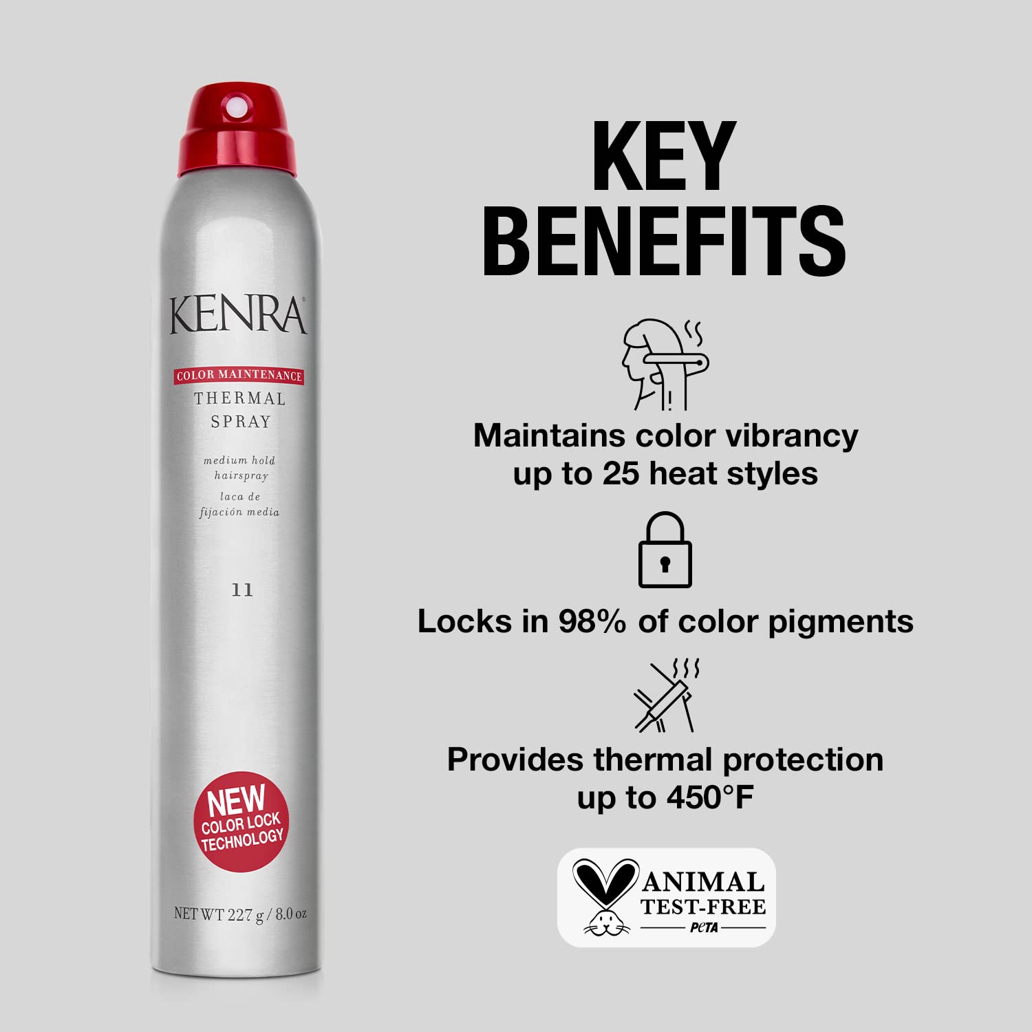 Foto 3 pulgar | Aerosol Térmico Hairspray Kenra Color Maintenance 11 240 Ml - Venta Internacional.