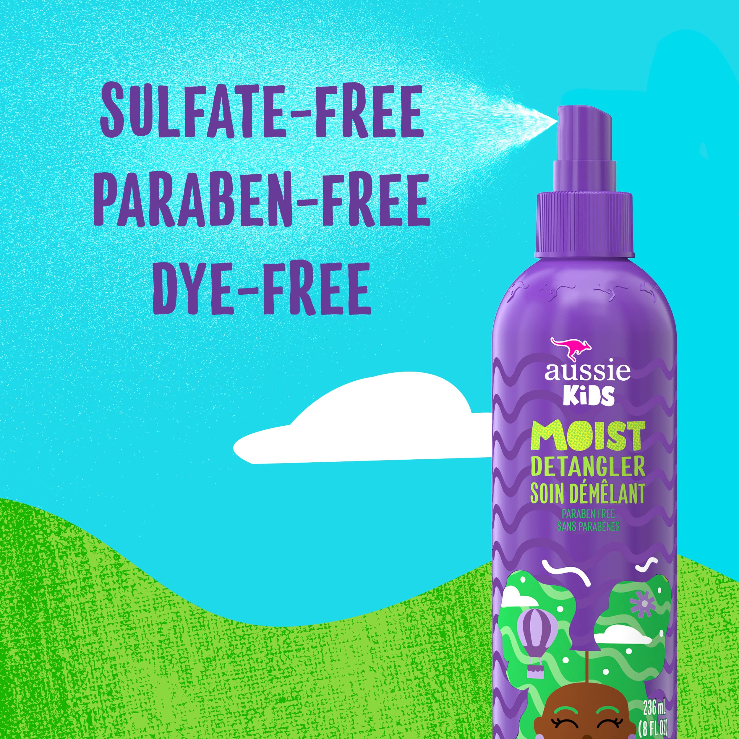 Foto 3 pulgar | Spray Desenredante Aussie Kids Moist, 240 Ml, Paquete De 3 - Venta Internacional.
