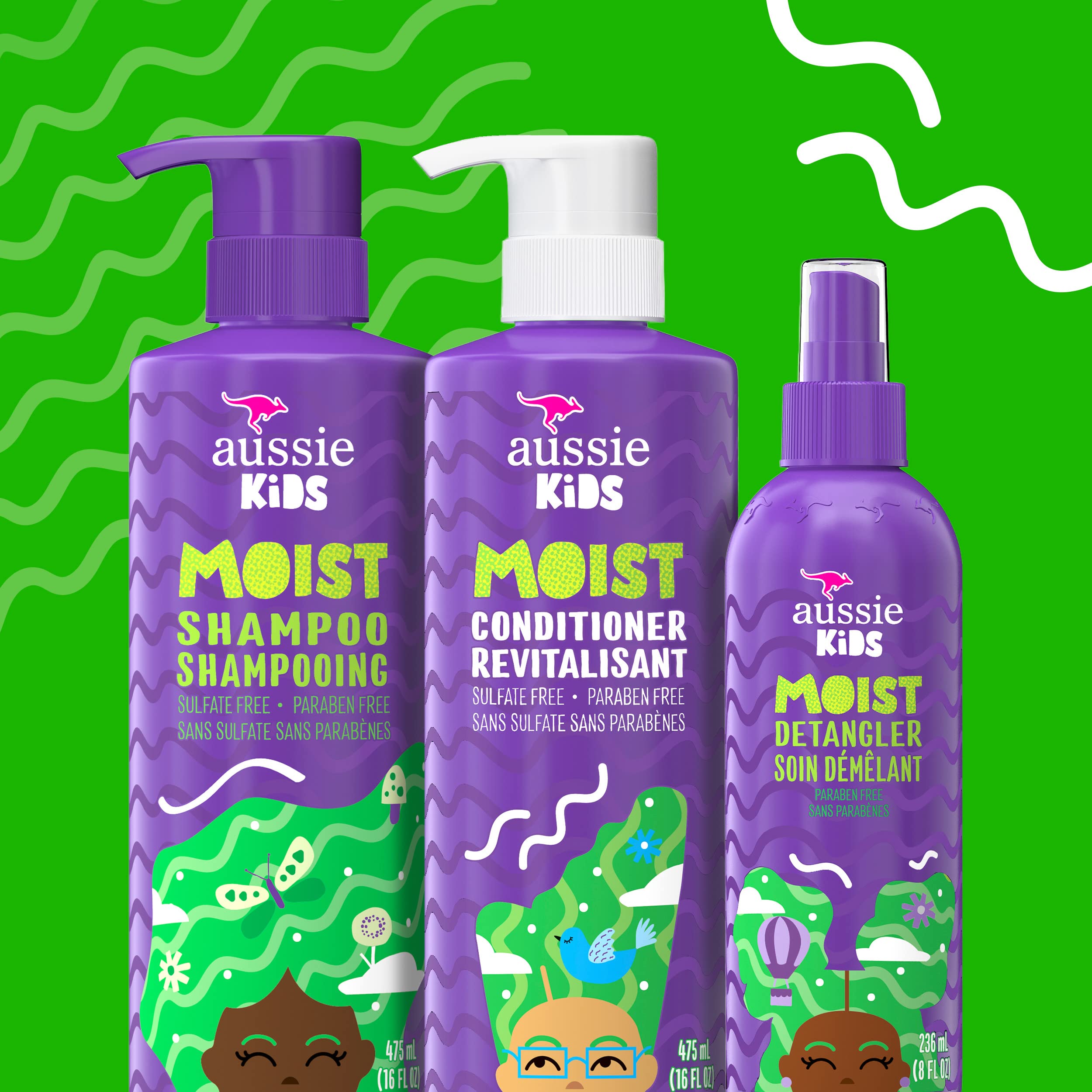 Foto 8 pulgar | Spray Desenredante Aussie Kids Moist, 240 Ml, Paquete De 3 - Venta Internacional.