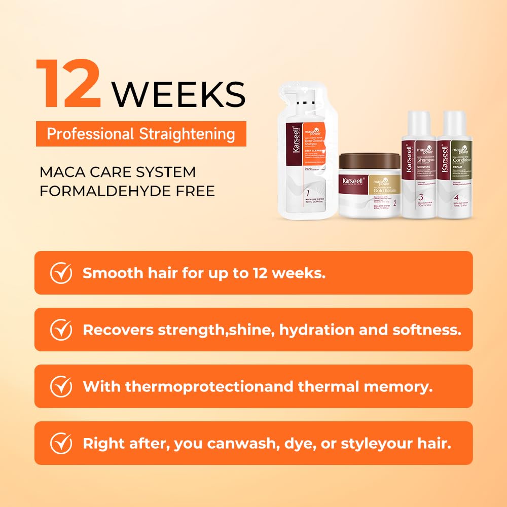 Foto 4 pulgar | Kit Para Alisar El Cabello Karseell Maca Essence Repair 12 Semanas - Venta Internacional.