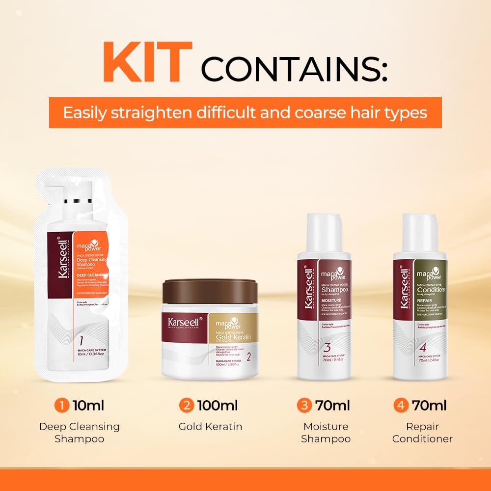Foto 5 pulgar | Kit Para Alisar El Cabello Karseell Maca Essence Repair 12 Semanas - Venta Internacional.