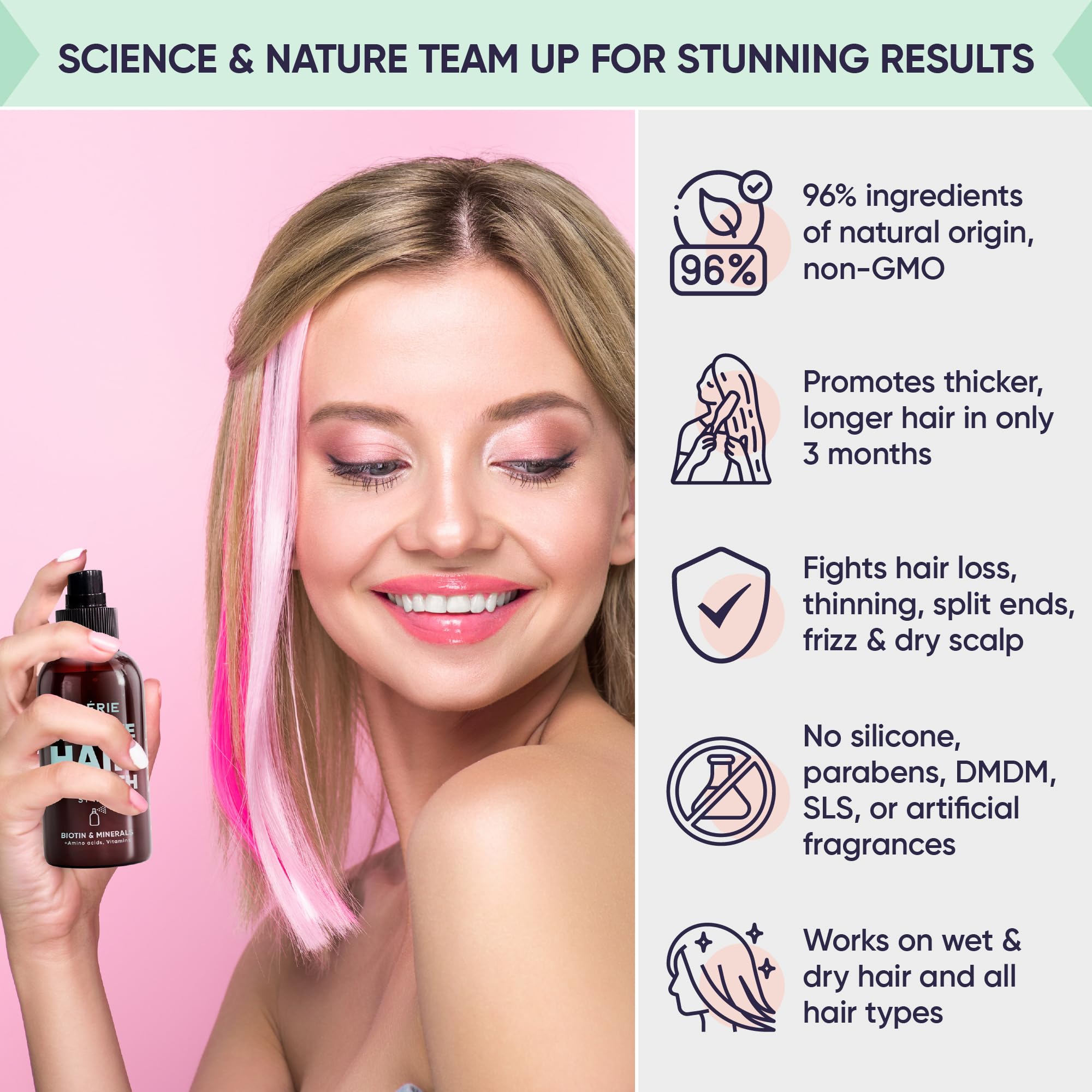 Foto 7 pulgar | Spray Para El Crecimiento Del Cabello M Moérie Ultimate Strengthence 150 Ml - Venta Internacional.