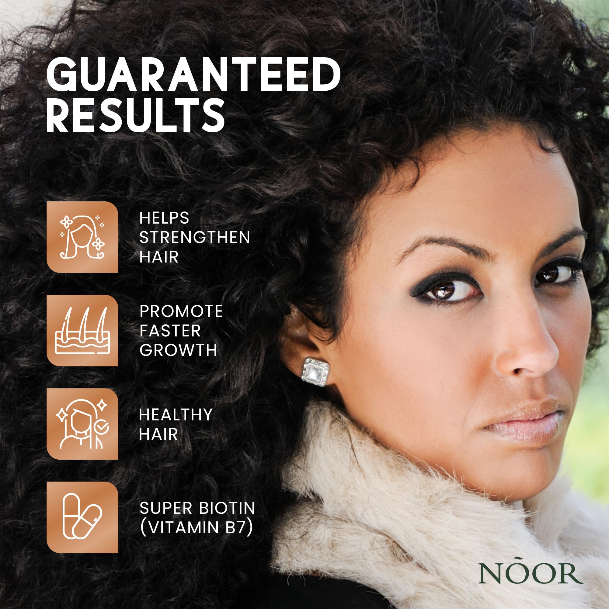Foto 5 pulgar | Suplemento Para El Crecimiento Del Cabello Noor Hair Healthy Hair, Suministro De 30 Días - Venta Internacional.