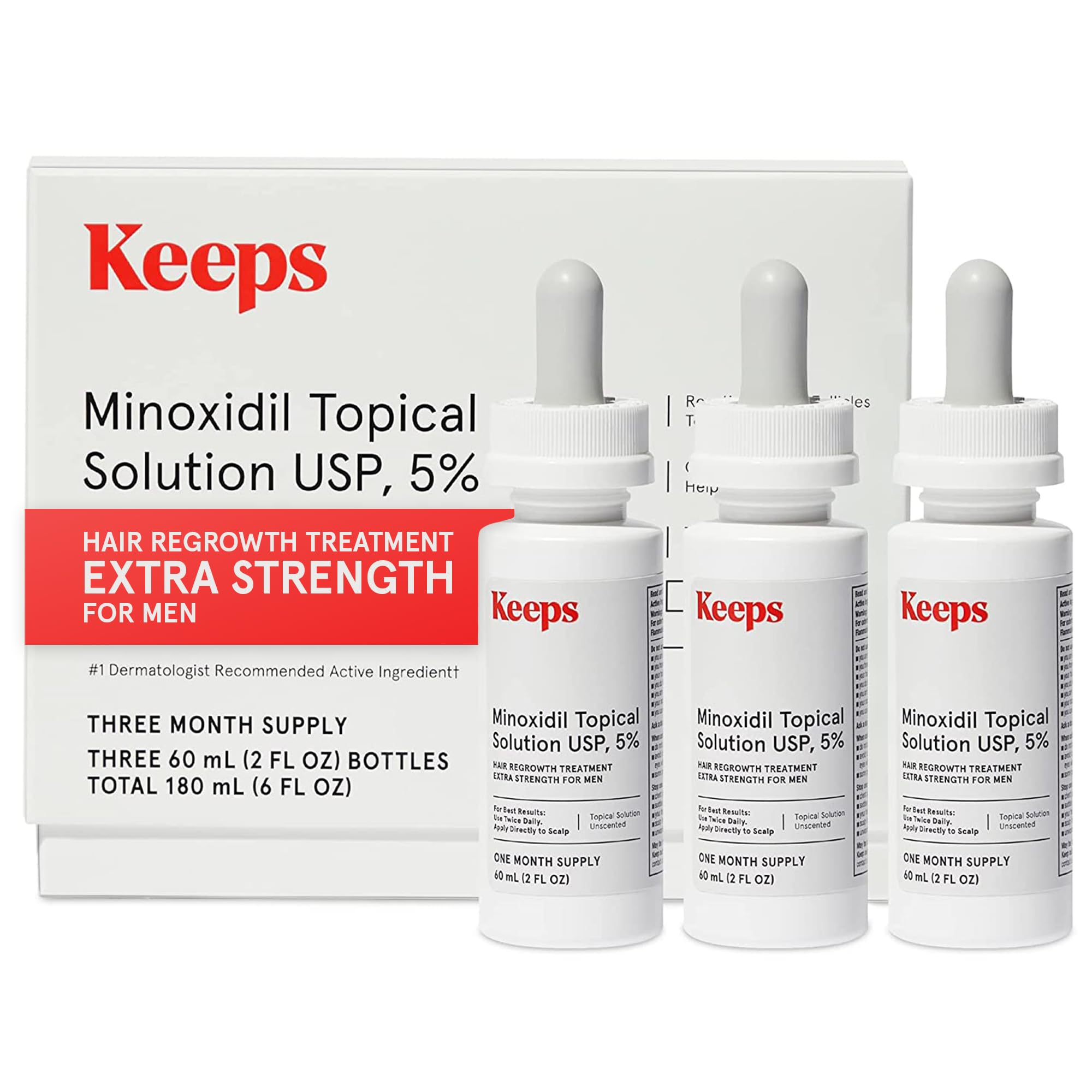Foto 2 pulgar | El Sérum Para El Crecimiento Del Cabello Mantiene El Minoxidil 5% Extra Fuerte Para Hombres - Venta Internacional.