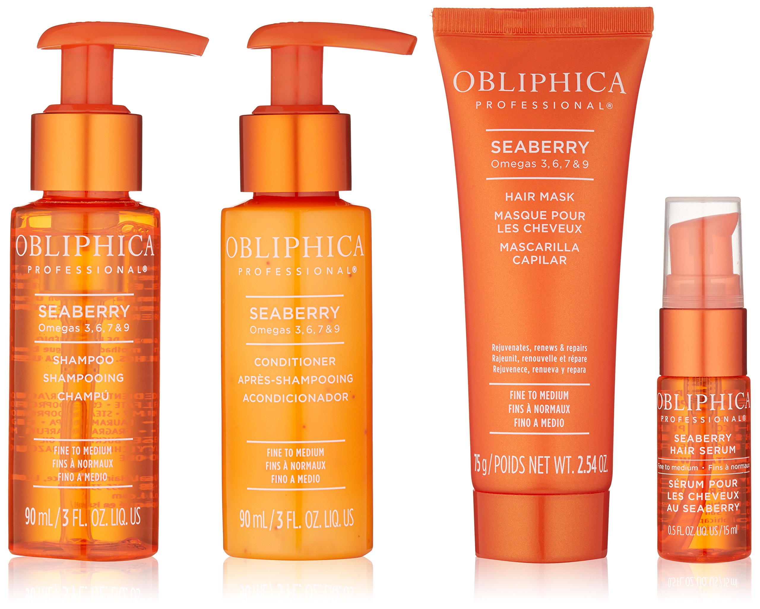 Foto 2 pulgar | Kit De Viaje Para El Cuidado Del Cabello Obliphica Seaberry Para Cabello Fino A Mediano - Venta Internacional.