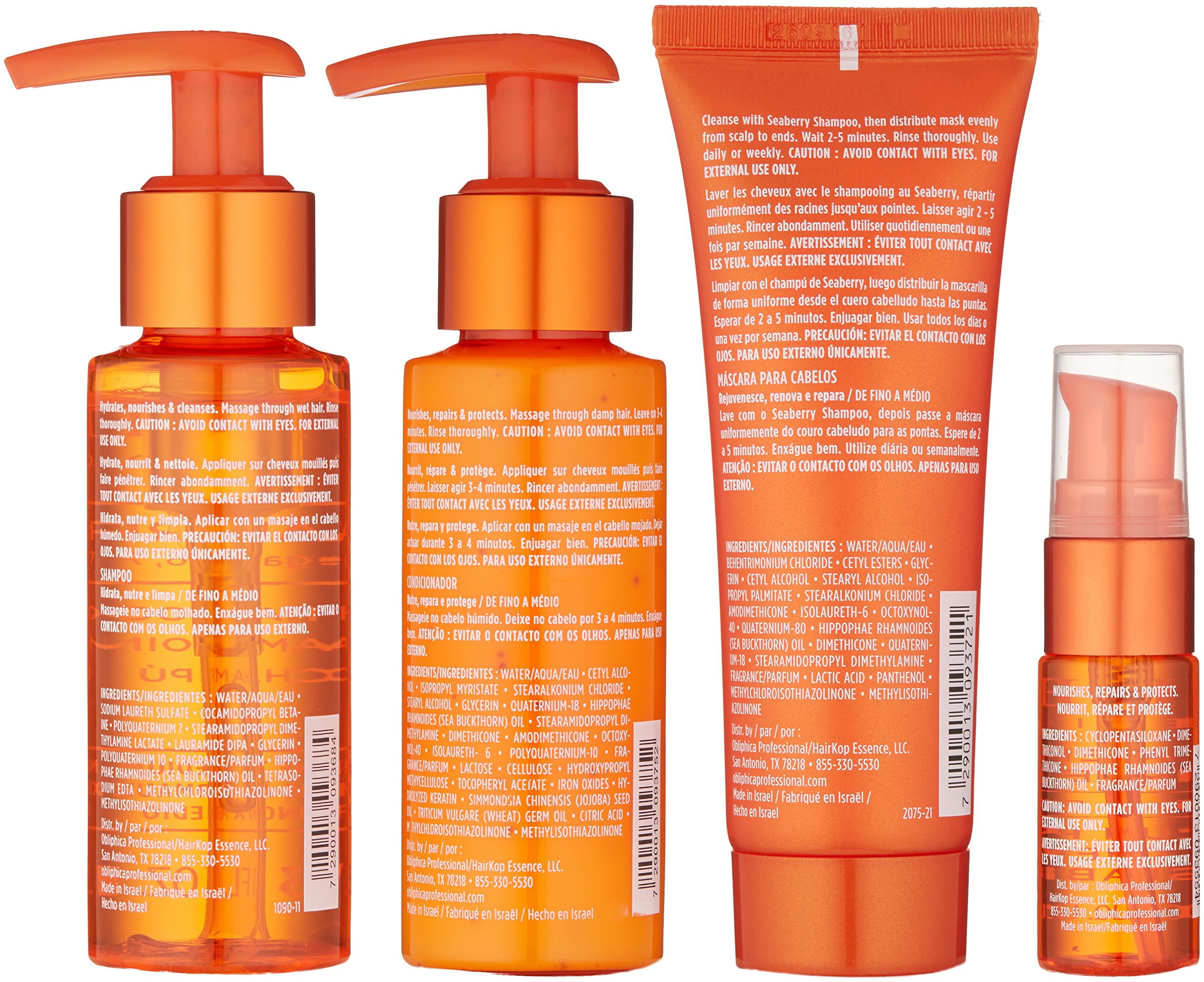 Foto 3 pulgar | Kit De Viaje Para El Cuidado Del Cabello Obliphica Seaberry Para Cabello Fino A Mediano - Venta Internacional.