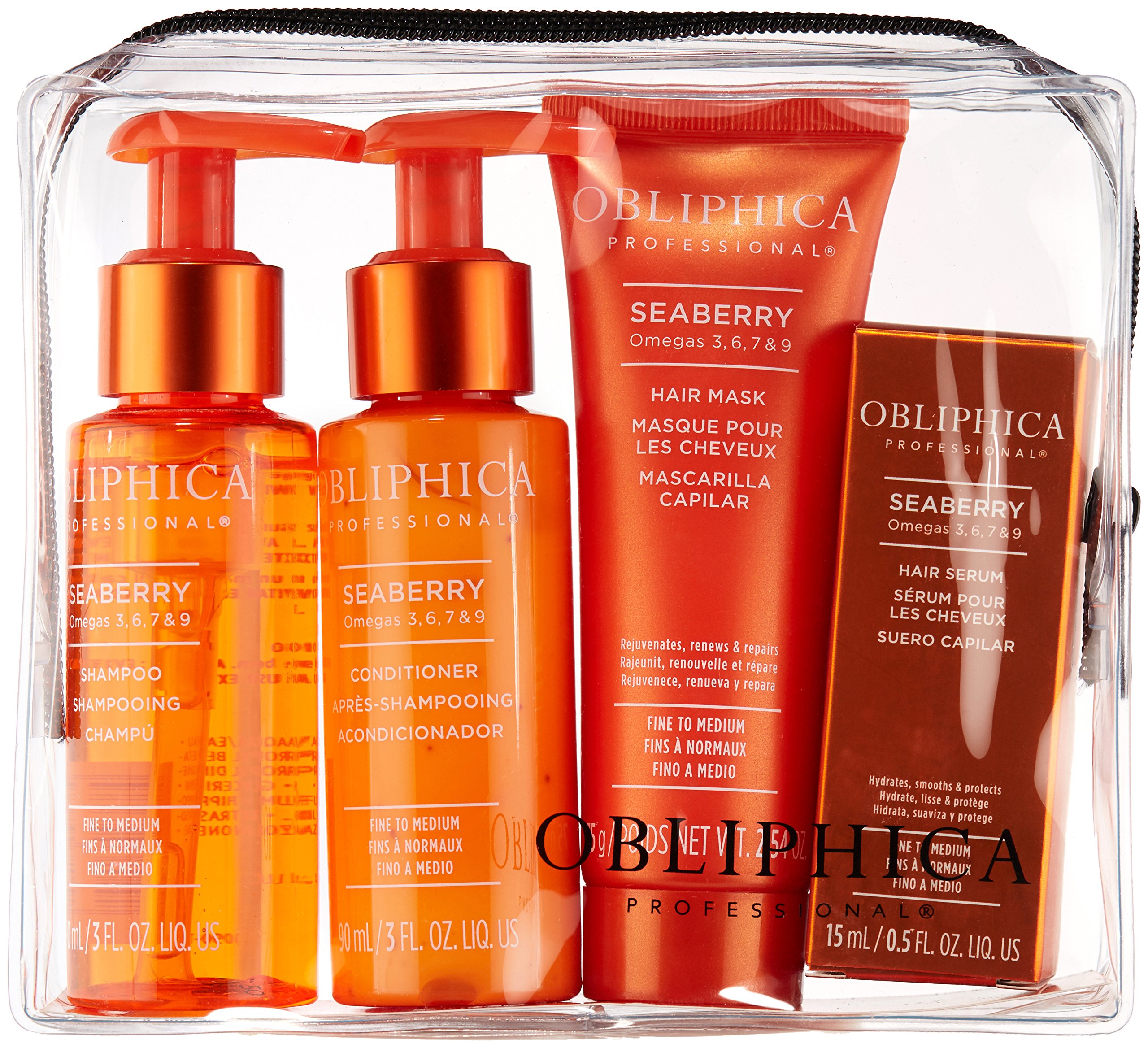 Foto 4 pulgar | Kit De Viaje Para El Cuidado Del Cabello Obliphica Seaberry Para Cabello Fino A Mediano - Venta Internacional.