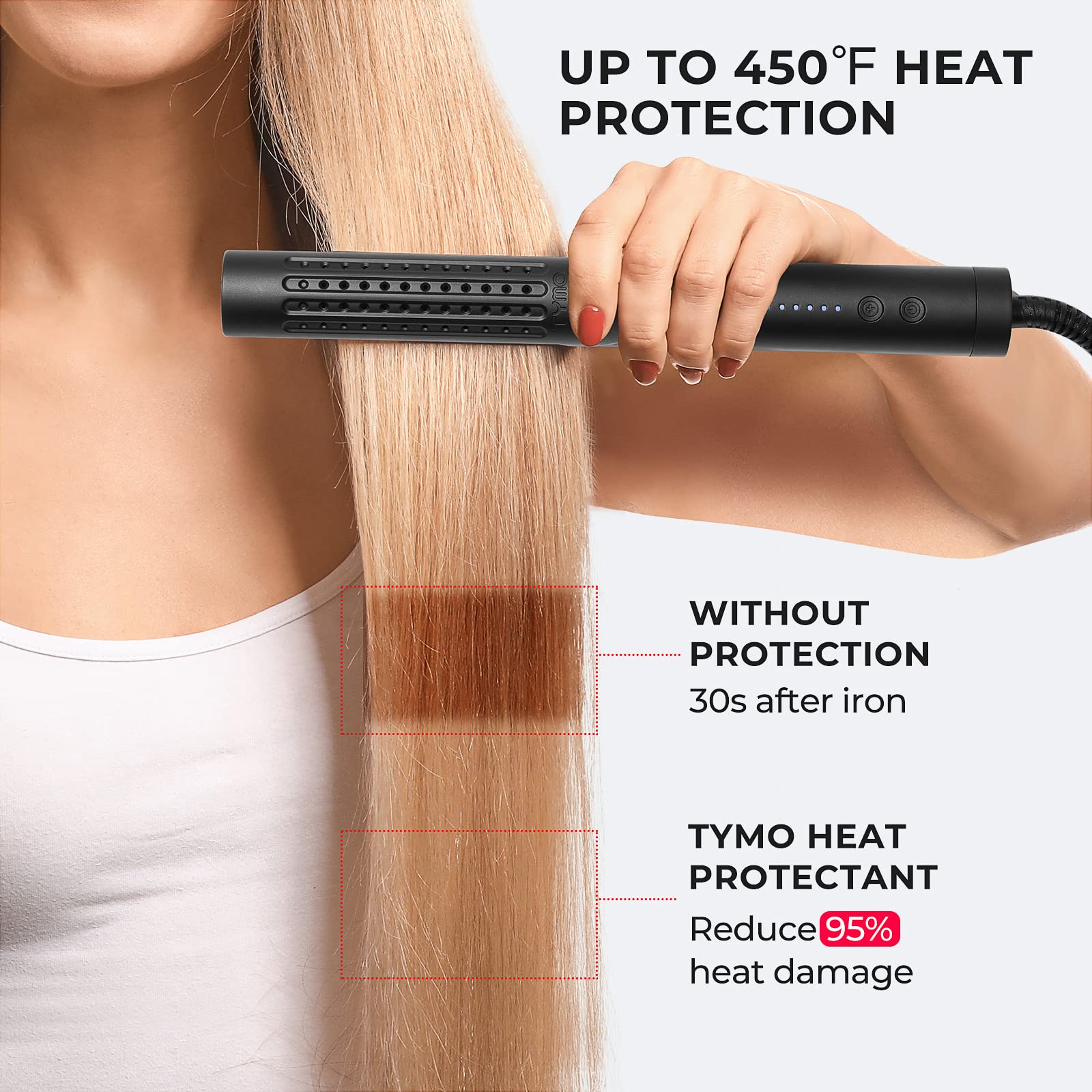 Foto 3 pulgar | Spray Protector De Calor Tymo Para Cabello Con Aceite De Argán, 450 Ml, X3 - Venta Internacional.