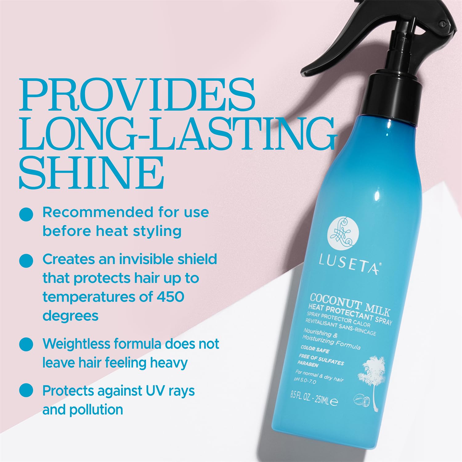 Foto 4 pulgar | Spray De Protección Contra El Calor Luseta Coconut Milk 250 Ml Para Cabello - Venta Internacional.
