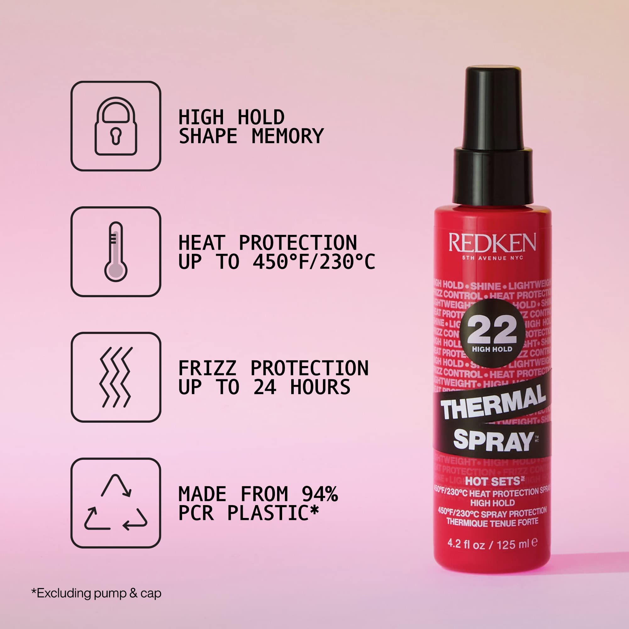 Foto 4 pulgar | Bruma Fijadora Con Protección Térmica Redken Thermal Spray 22 - Venta Internacional.