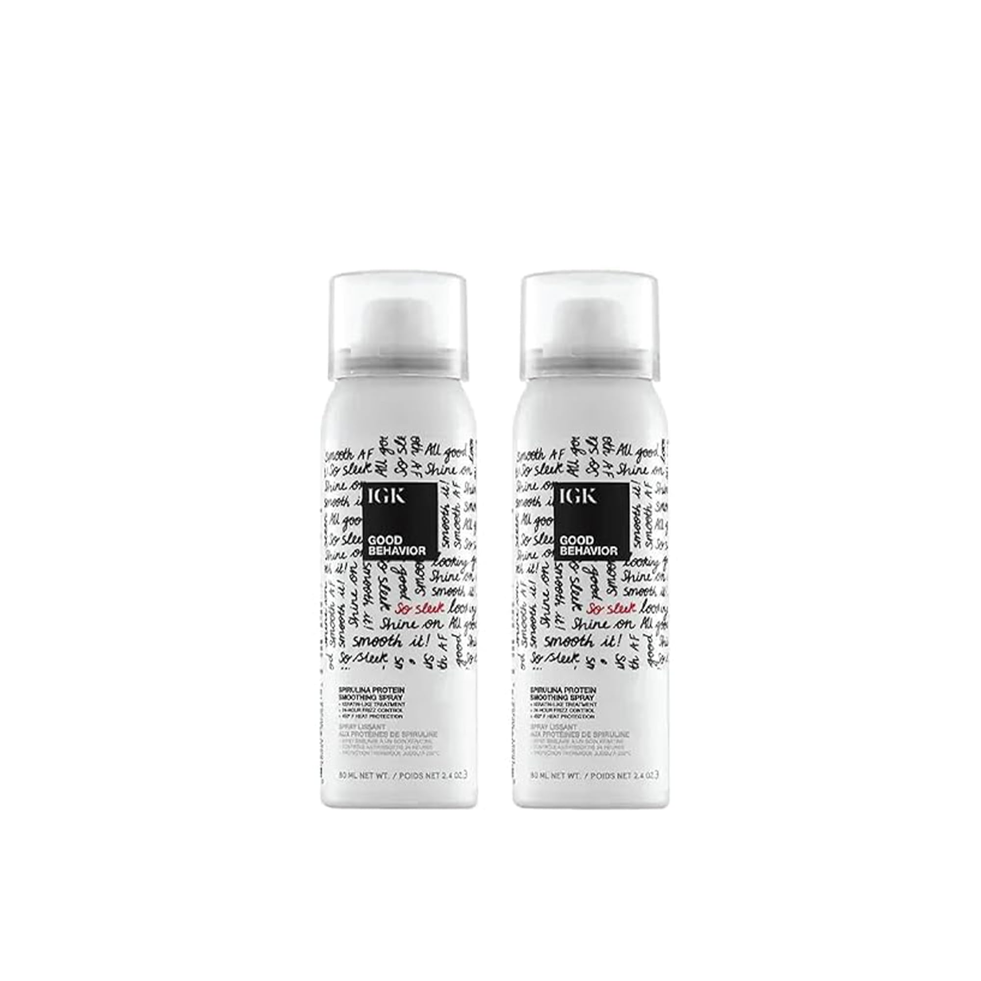 Hairspray Igk Good Behavior, Proteína De Espirulina, 70 Ml (paquete De 2) - Venta Internacional.