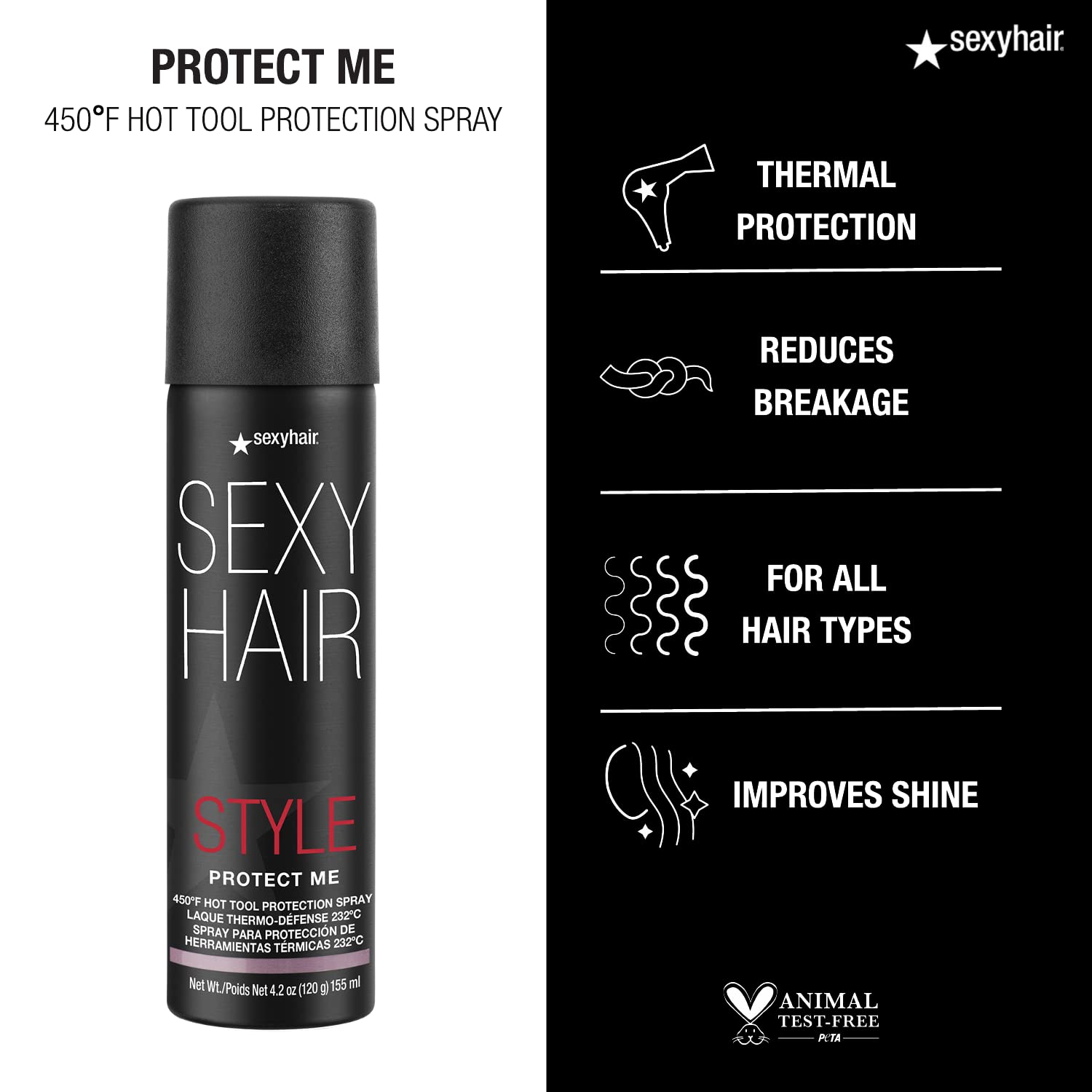 Foto 4 | Spray Protector Hot Tool Sexyhair Style Protect Me 125 Ml - Venta Internacional.