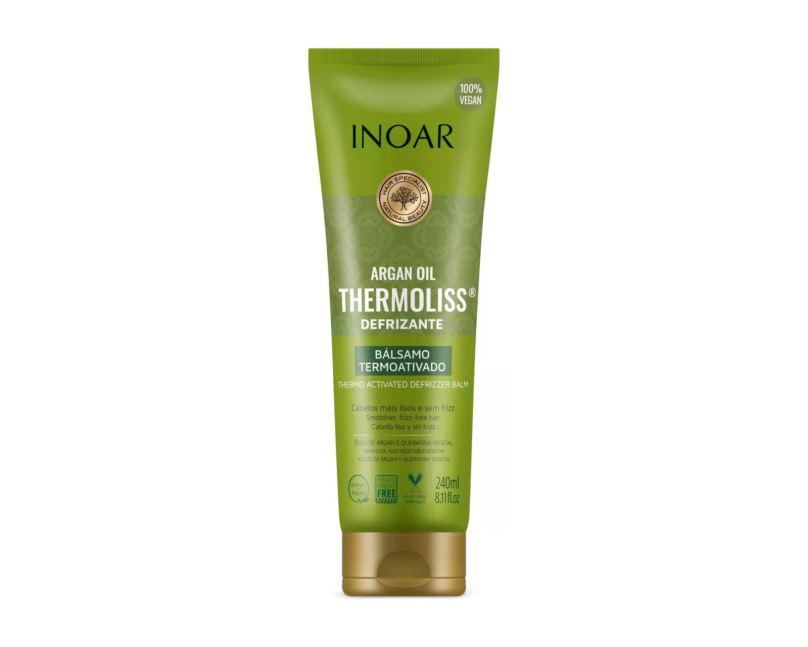 Foto 2 pulgar | Inoar Thermolis Aceite De Argan Balsamo Protector De Calor 240ml