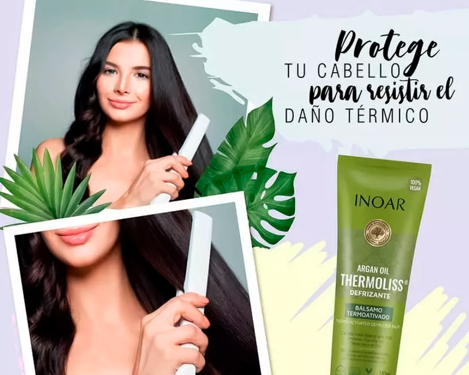 Foto 4 pulgar | Inoar Thermolis Aceite De Argan Balsamo Protector De Calor 240ml