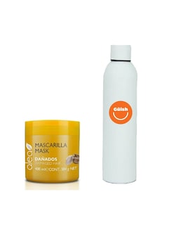 Foto 1 | Mascarilla Dañados Con Aceite De Argán + Termo De Agua De Regalo Güish