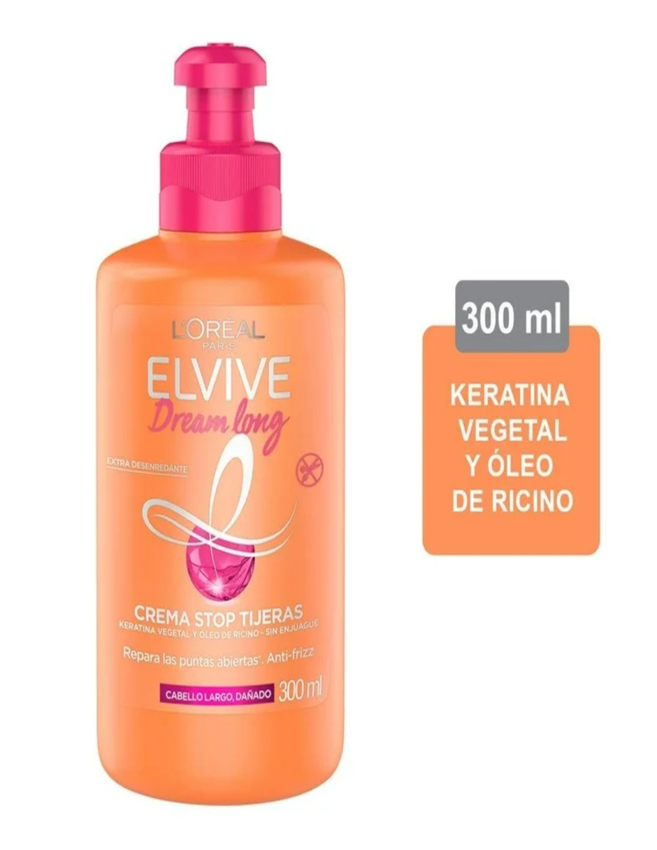 Foto 3 pulgar | Crema para Peinar Loreal Elvive con Keratina + Termo de Agua Güish