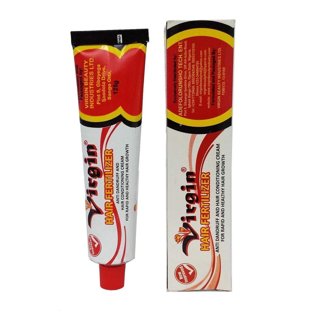 Crema Fertilizante Para El Cabello Virgen Para El Crecimiento Del Cabello, 125 G (2 Paquetes) - Venta Internacional.