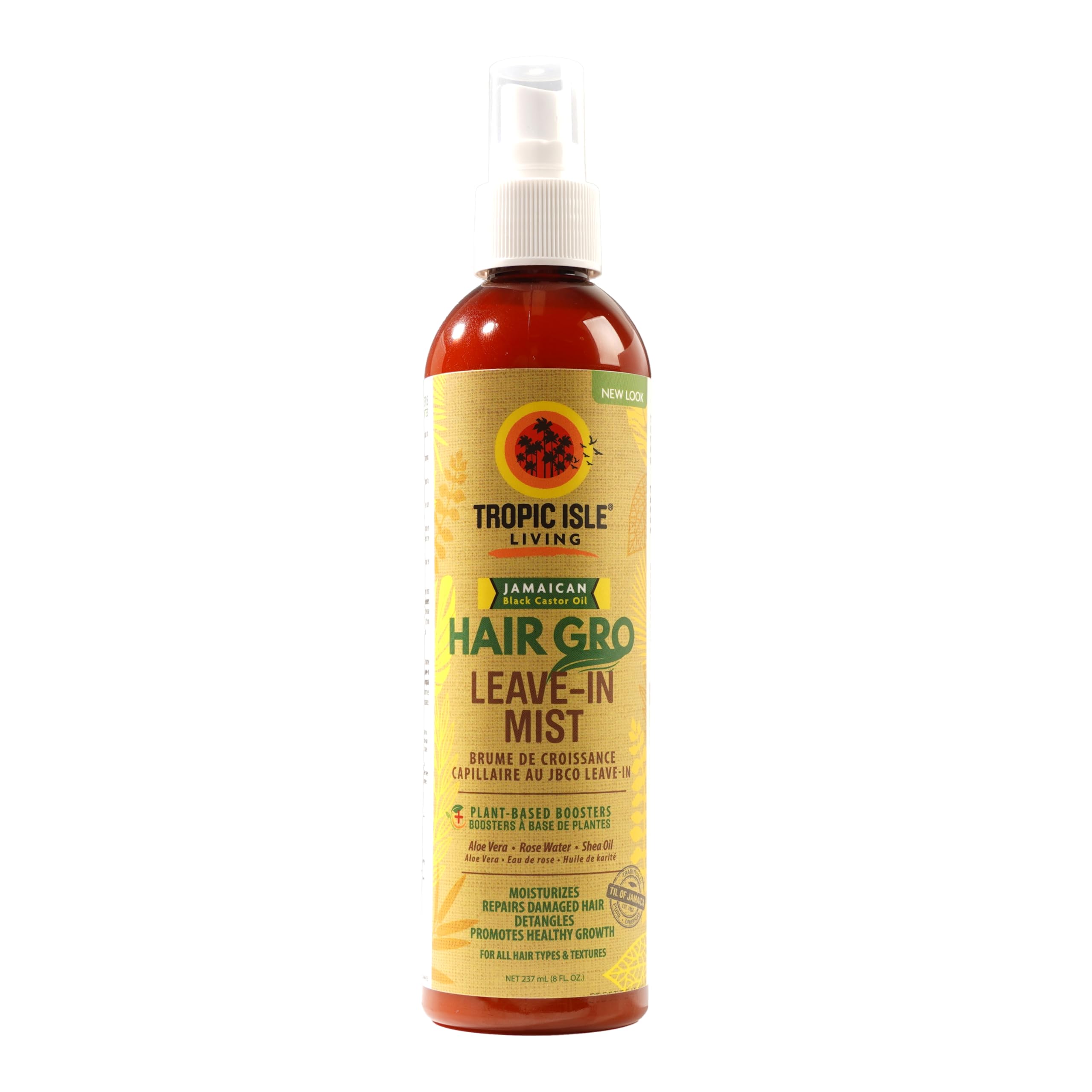 Leave-in Mist Tropic Isle Living Hair Gro 240 Ml Con Aceite De Ricino - Venta Internacional.