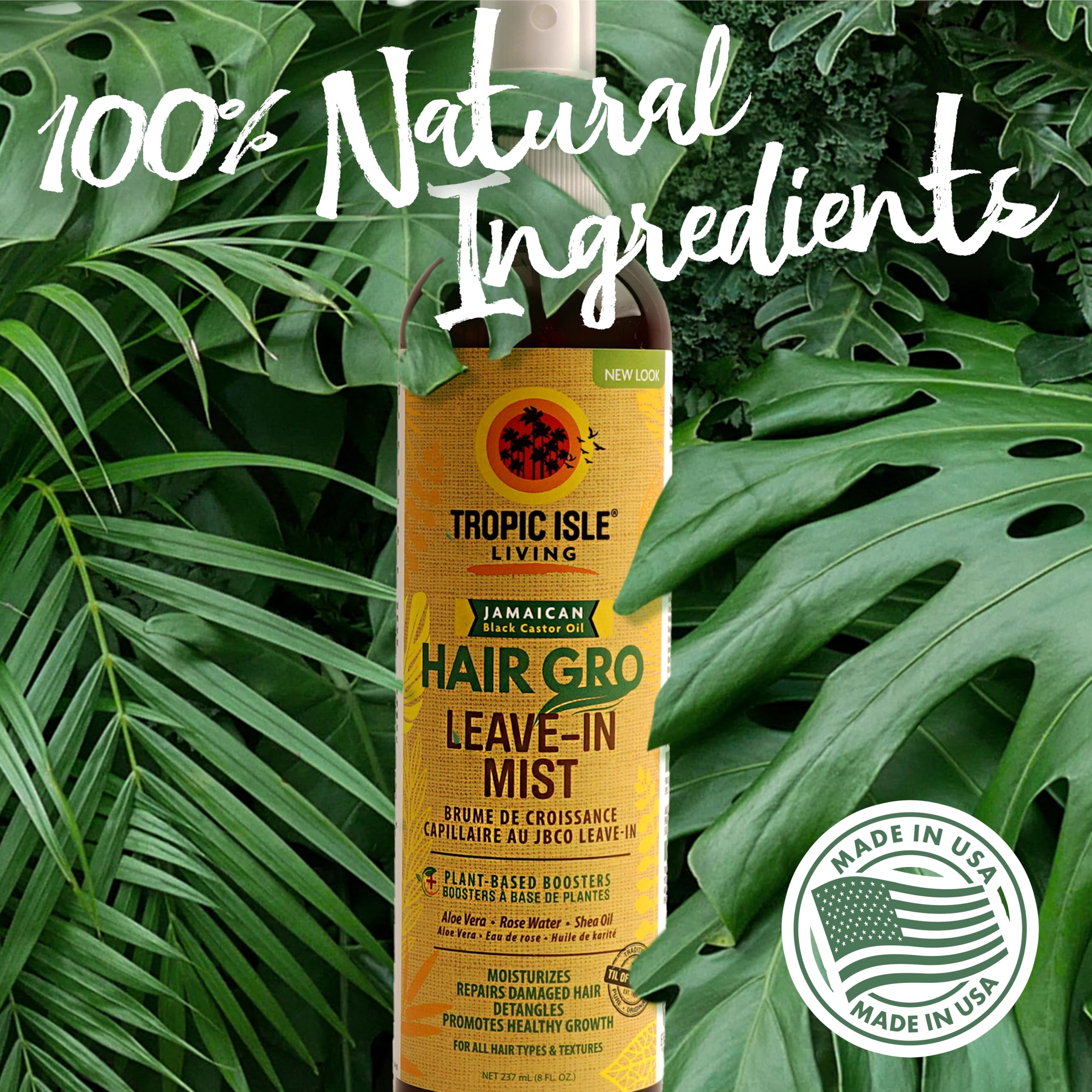 Foto 6 pulgar | Leave-in Mist Tropic Isle Living Hair Gro 240 Ml Con Aceite De Ricino - Venta Internacional.