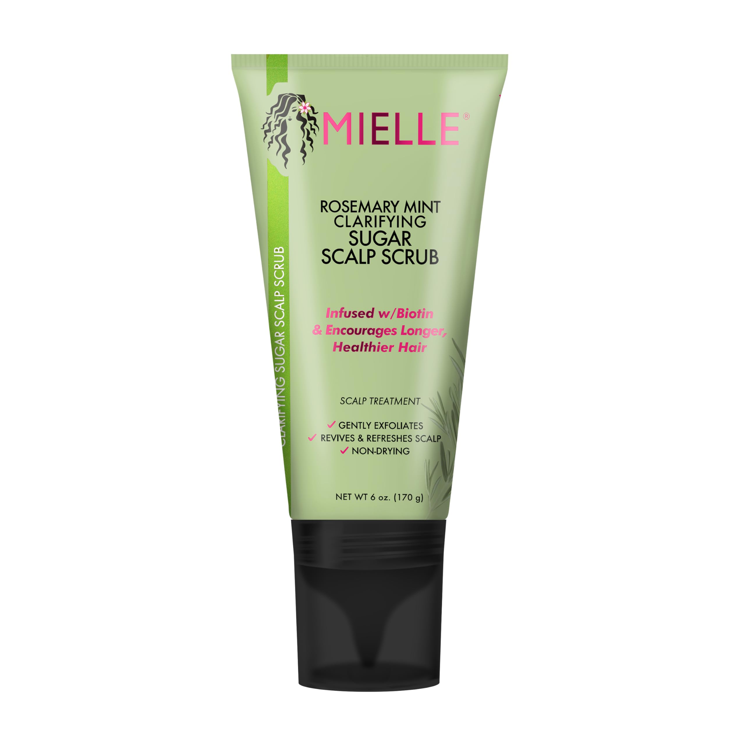 Exfoliante Para Cuero Cabelludo Mielle Organics, Prechampú Con Romero Y Menta, 180 Ml - Venta Internacional.