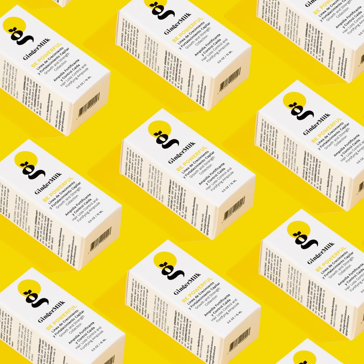 Foto 8 pulgar | Ampolla Antipérdida De Cabello Con Leche De Jengibre Con Biotina, 15 Ml, 3 - Venta Internacional.