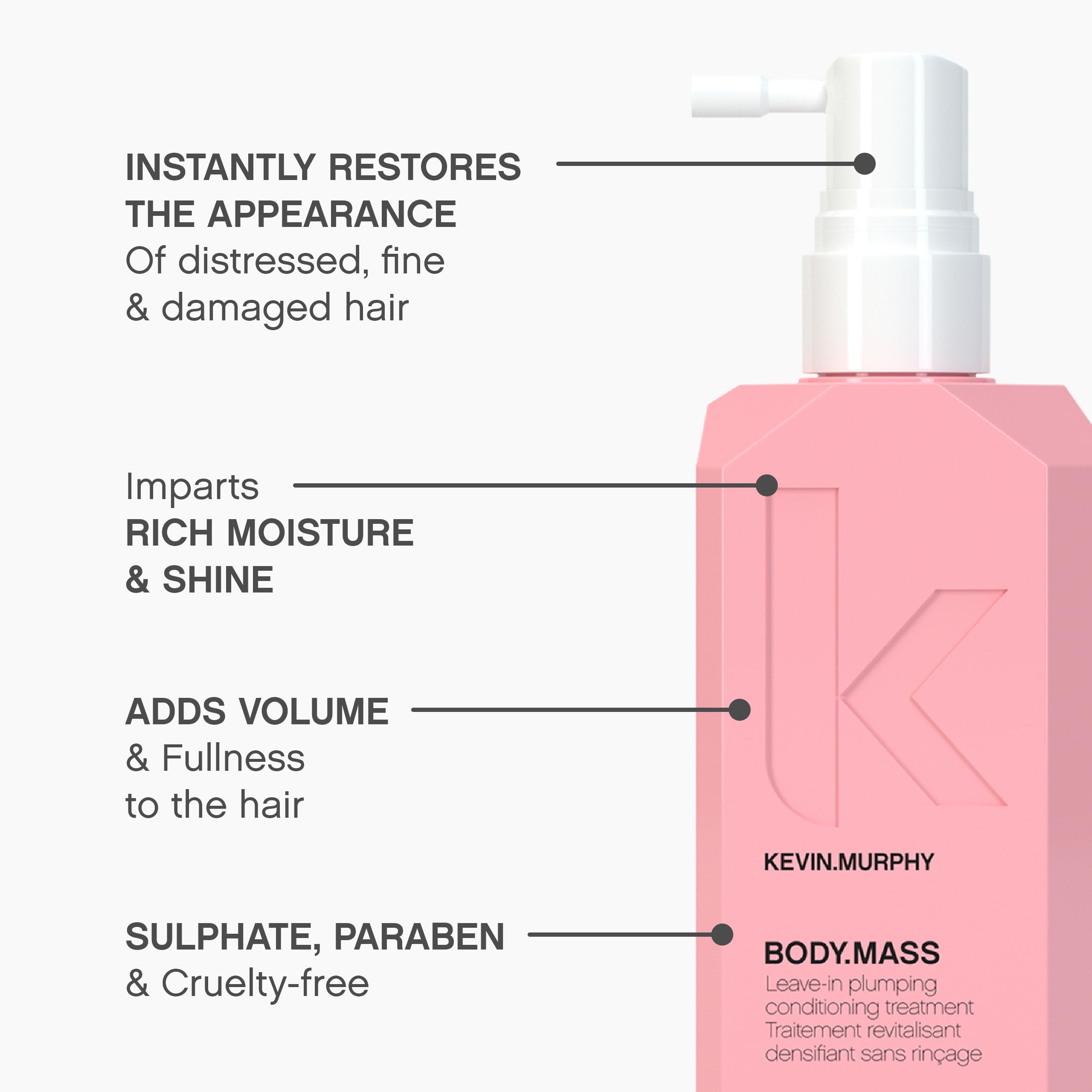 Foto 4 | Tratamiento Capilar Kevin Murphy Mass Body Mass, Adelgazamiento Del Cabello, 100 Ml - Venta Internacional.