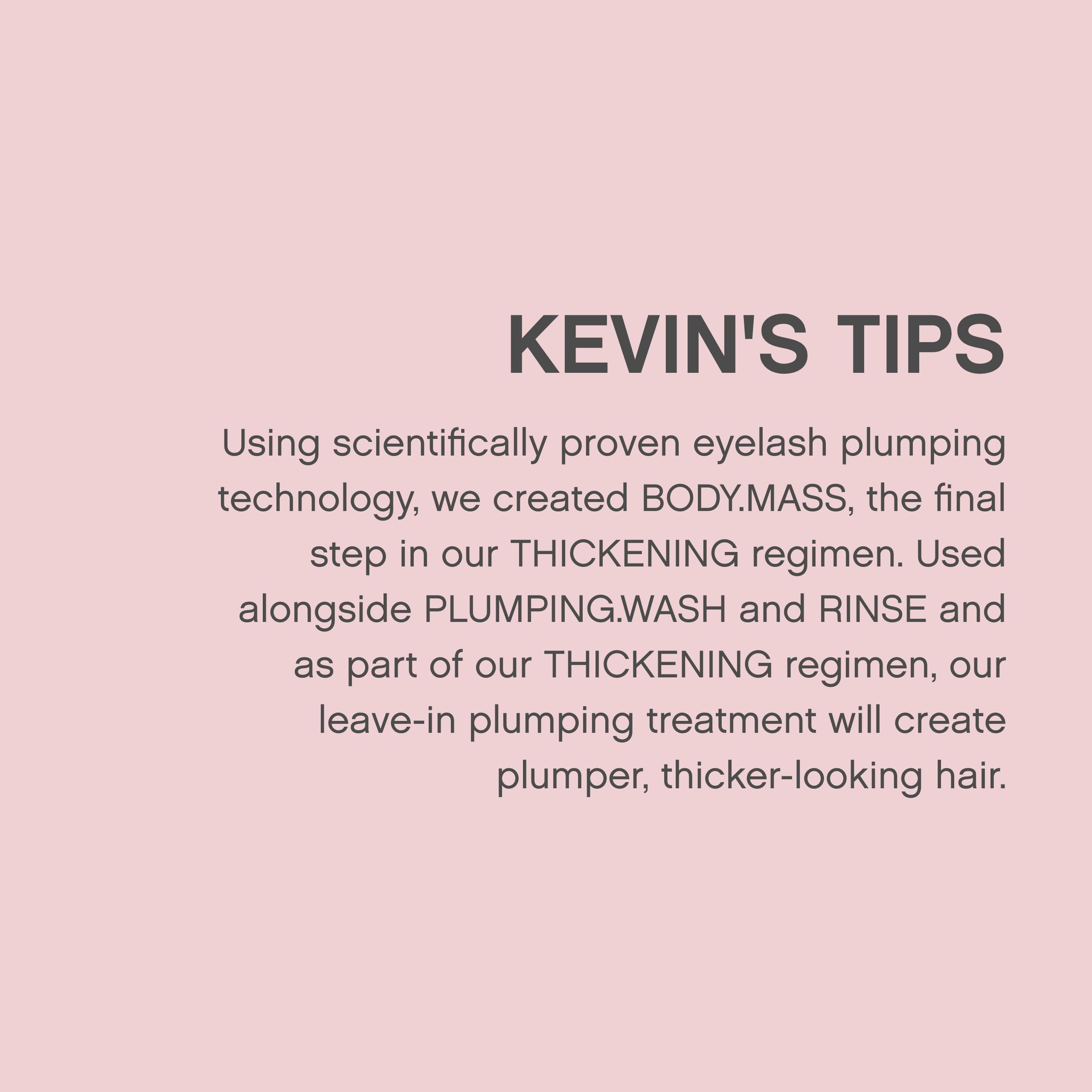Foto 7 pulgar | Tratamiento Capilar Kevin Murphy Mass Body Mass, Adelgazamiento Del Cabello, 100 Ml - Venta Internacional.