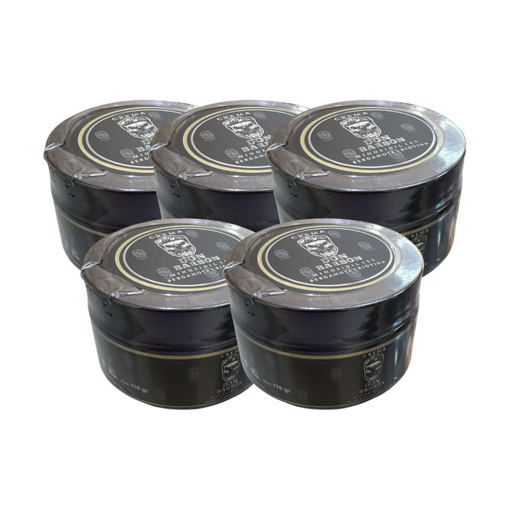 Foto 1 | Pack 5 Crema Don Barbón Minoxidil 15% 110g Natural Life
