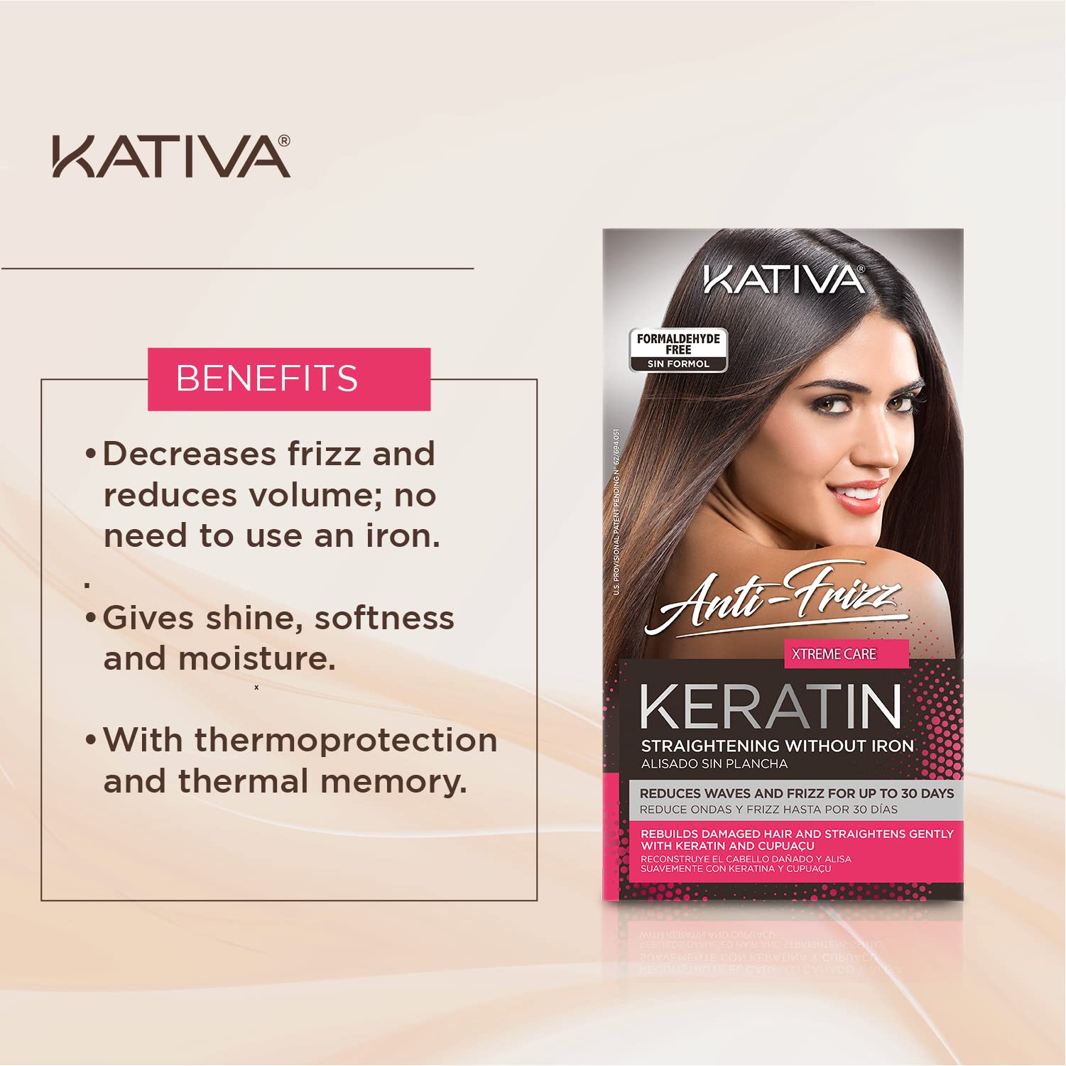 Foto 3 pulgar | Tratamiento Para Alisar El Cabello Kativa Anti-frizz Xtreme Care - Venta Internacional.